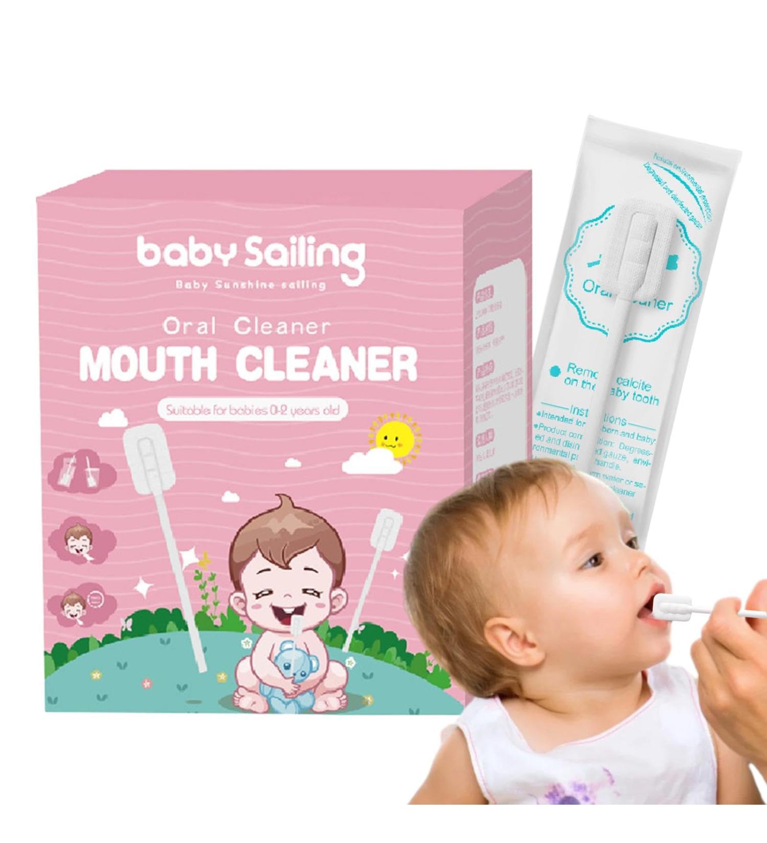 Portable Tongue Gauze Cleaner & Flexible Toothbrush for Babies | Mundgazze Toothed Shearer Stick | International Shipping Available - Buy Online on GoSupps.com