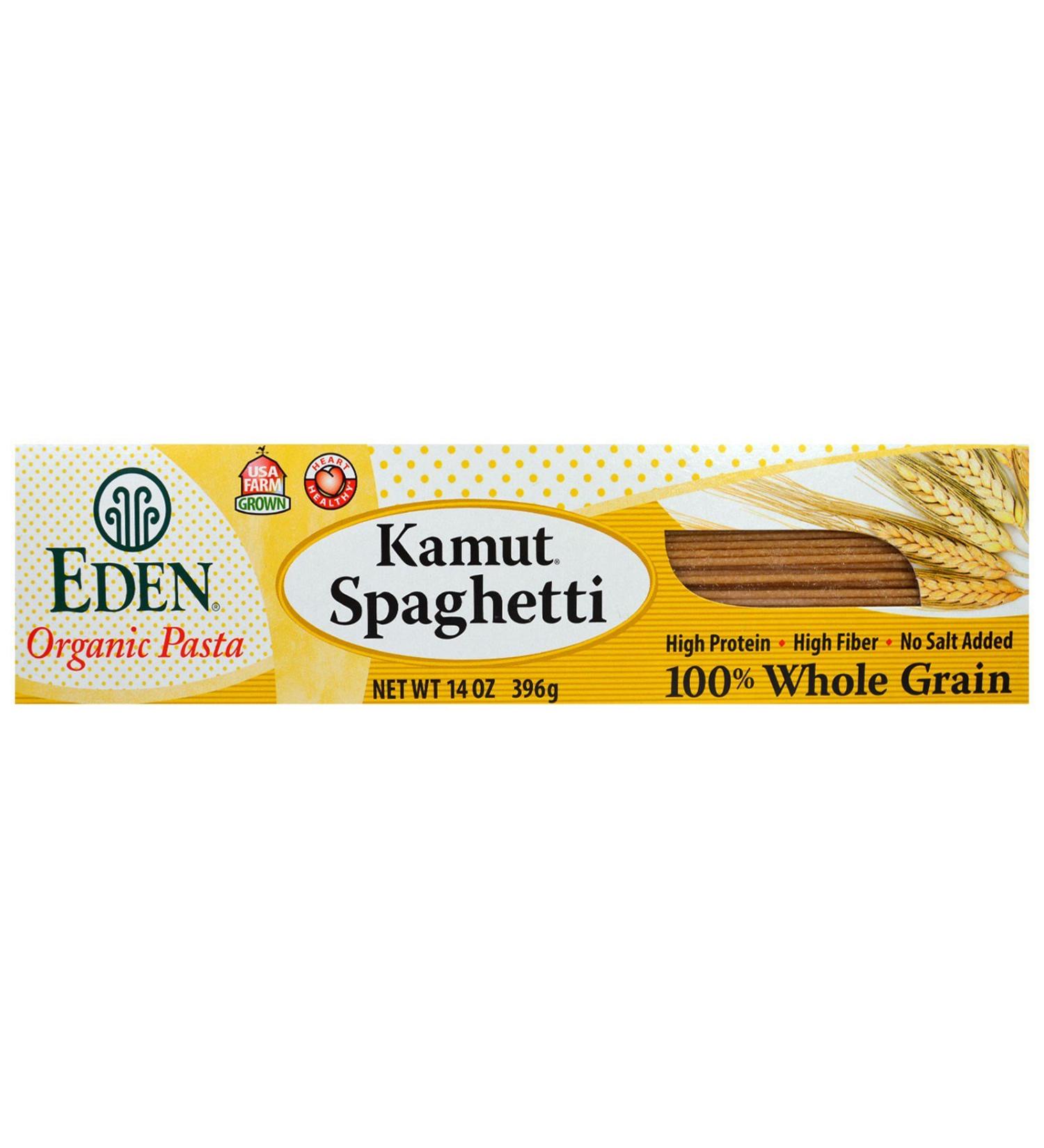 Eden Foods Organic Kamut Spaghetti - 100% Whole Grain Pasta (14 oz) - Buy Online on GoSupps.com