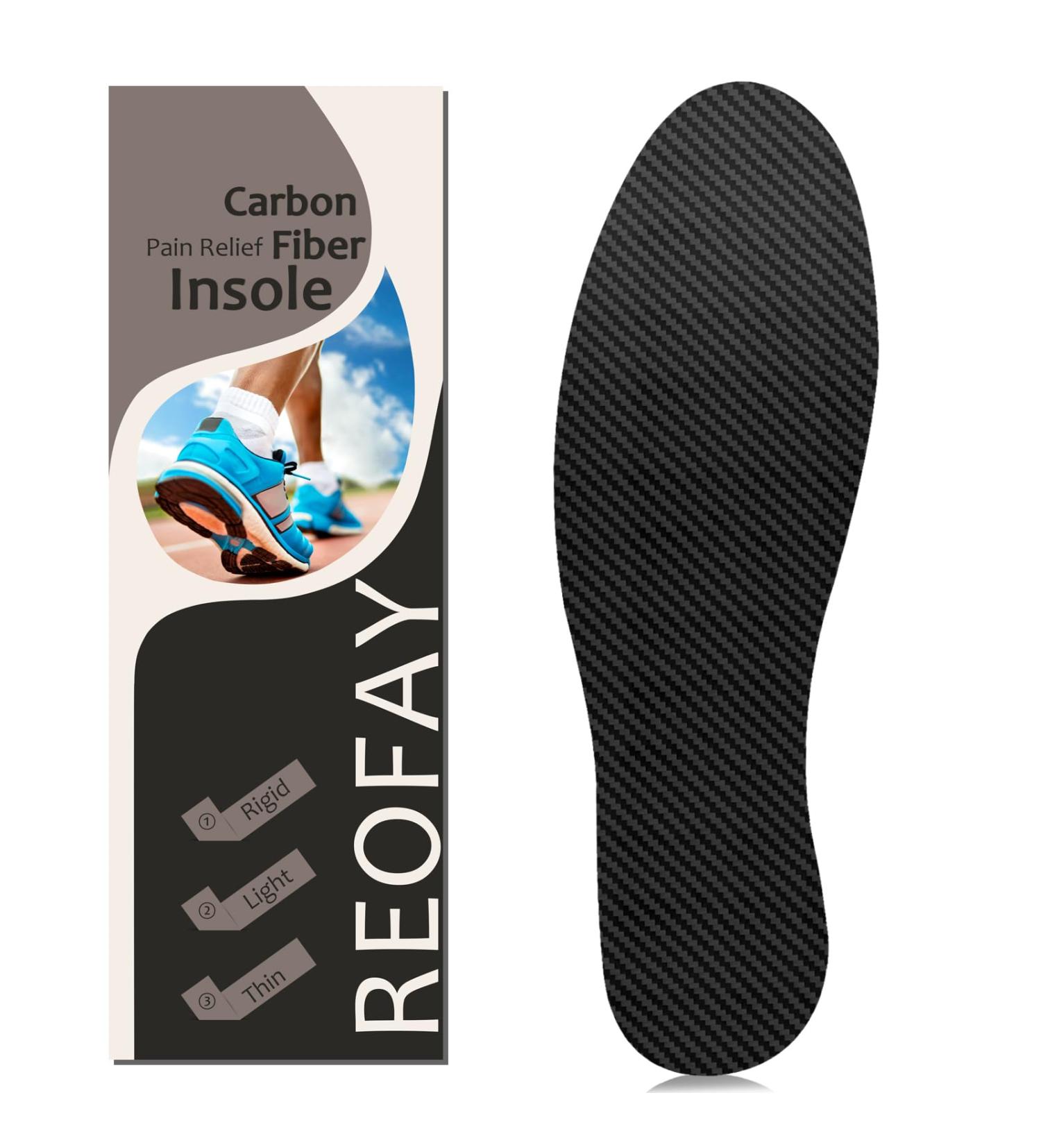 Carbon Fiber Insoles for Turf Toe & Foot Fractures | Sports Hiking & Running - 275 mm | Best Post-Op Shoe Alternative - Buy Online on GoSupps.com