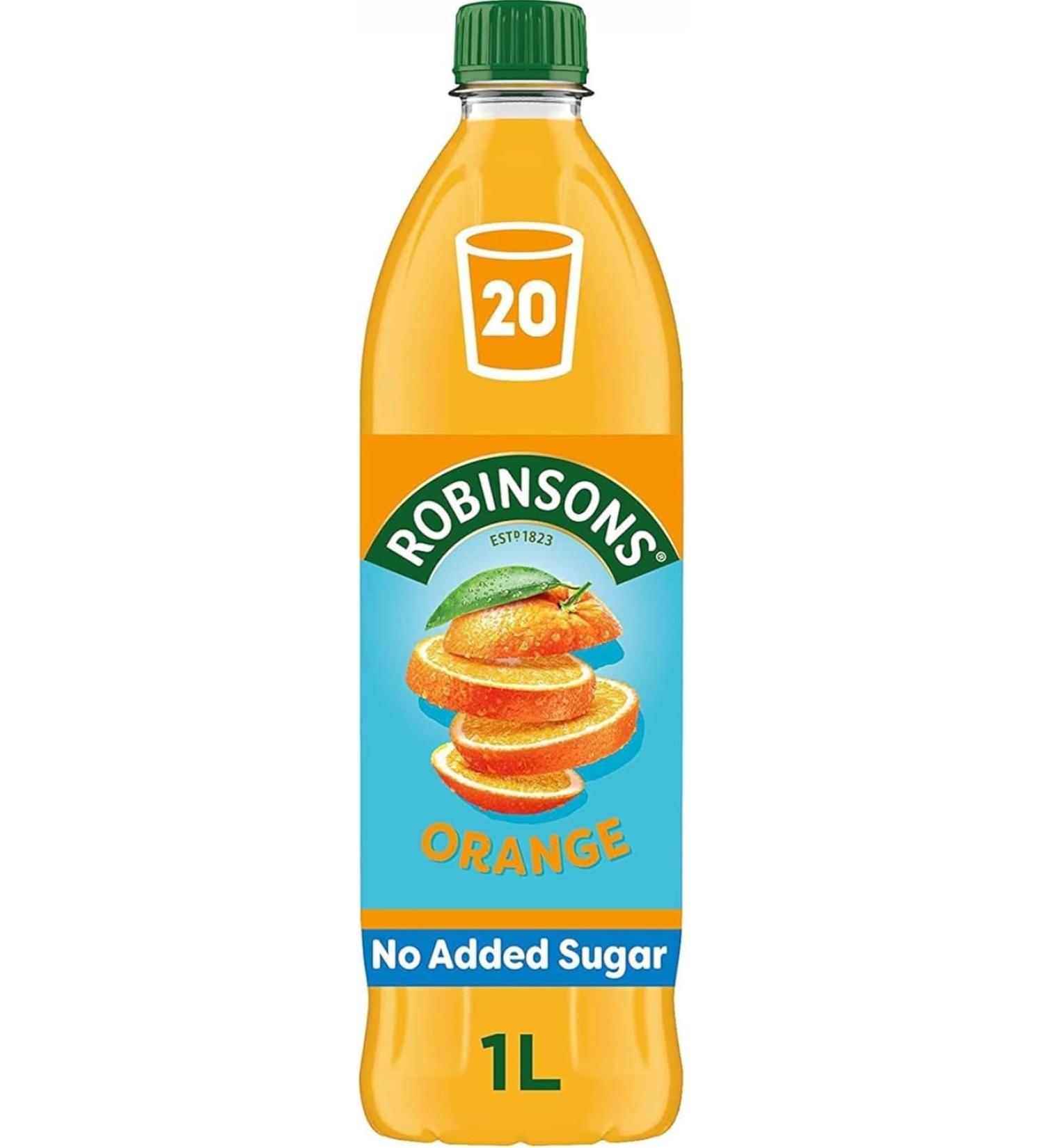 Robinsons Orange Squash 1L: Refreshing Citrus Drink for Hydration and Flavor - Buy Online on GoSupps.com