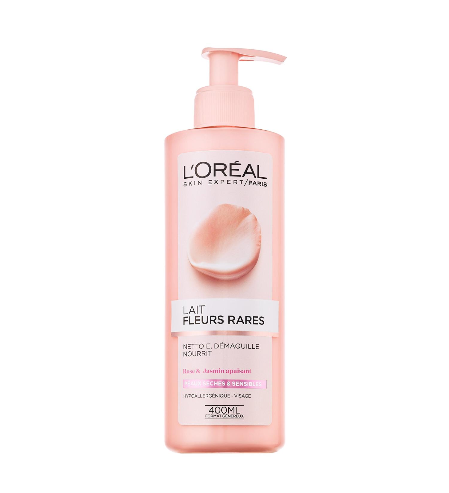 L'Or al Paris - Fresh Cleansing Milk - Dry and Sensitive Skin - Rare Flowers - 400 mL - Buy Online on GoSupps.com
