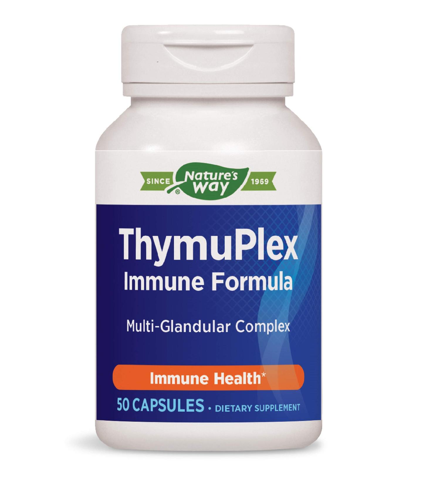 Nature's Way ThymuPlex Immune Formula 50 Capsules - Buy Online on GoSupps.com