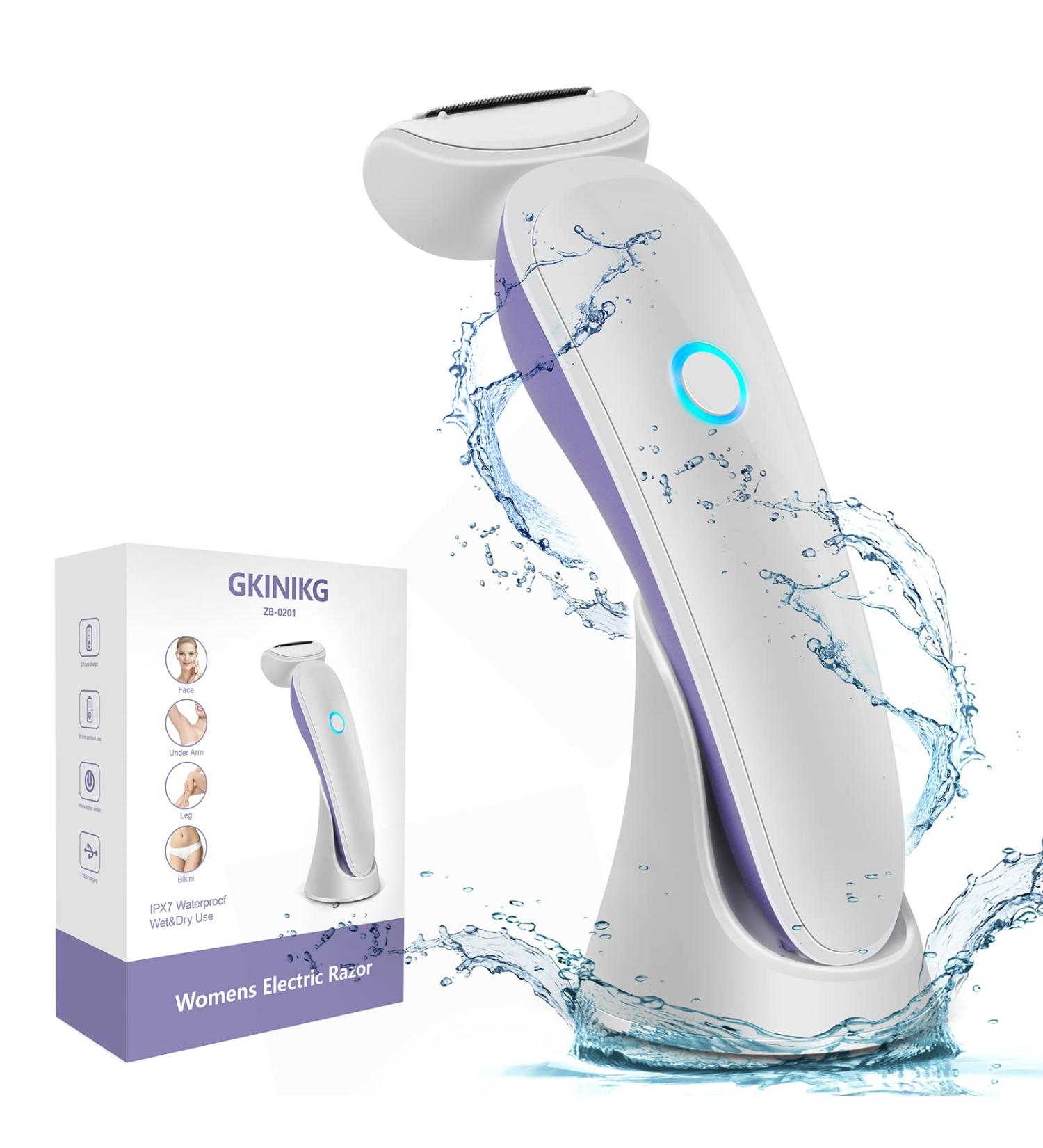 Women's Electric Razor - Painless Body Hair Removal - Wet & Dry - Rechargeable - Buy Online on GoSupps.com