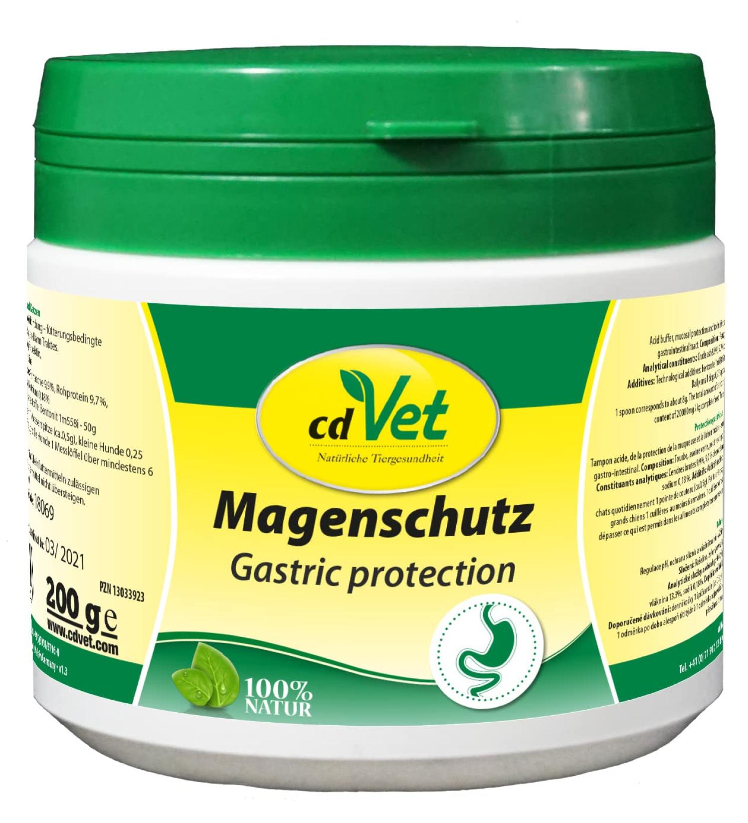 cdVet Stomach Protection 200g - Enhance Stomach & Intestinal Health for Dogs & Cats - Premium Powder Formula - Buy Online on GoSupps.com