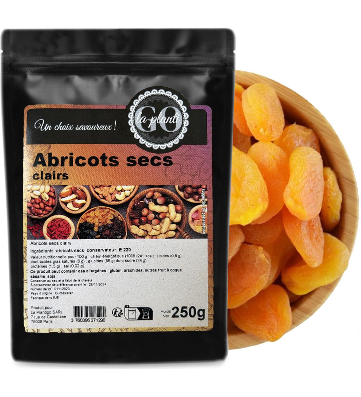 Light dried apricots 250 g - LA PLANTIGO - Buy Online on GoSupps.com