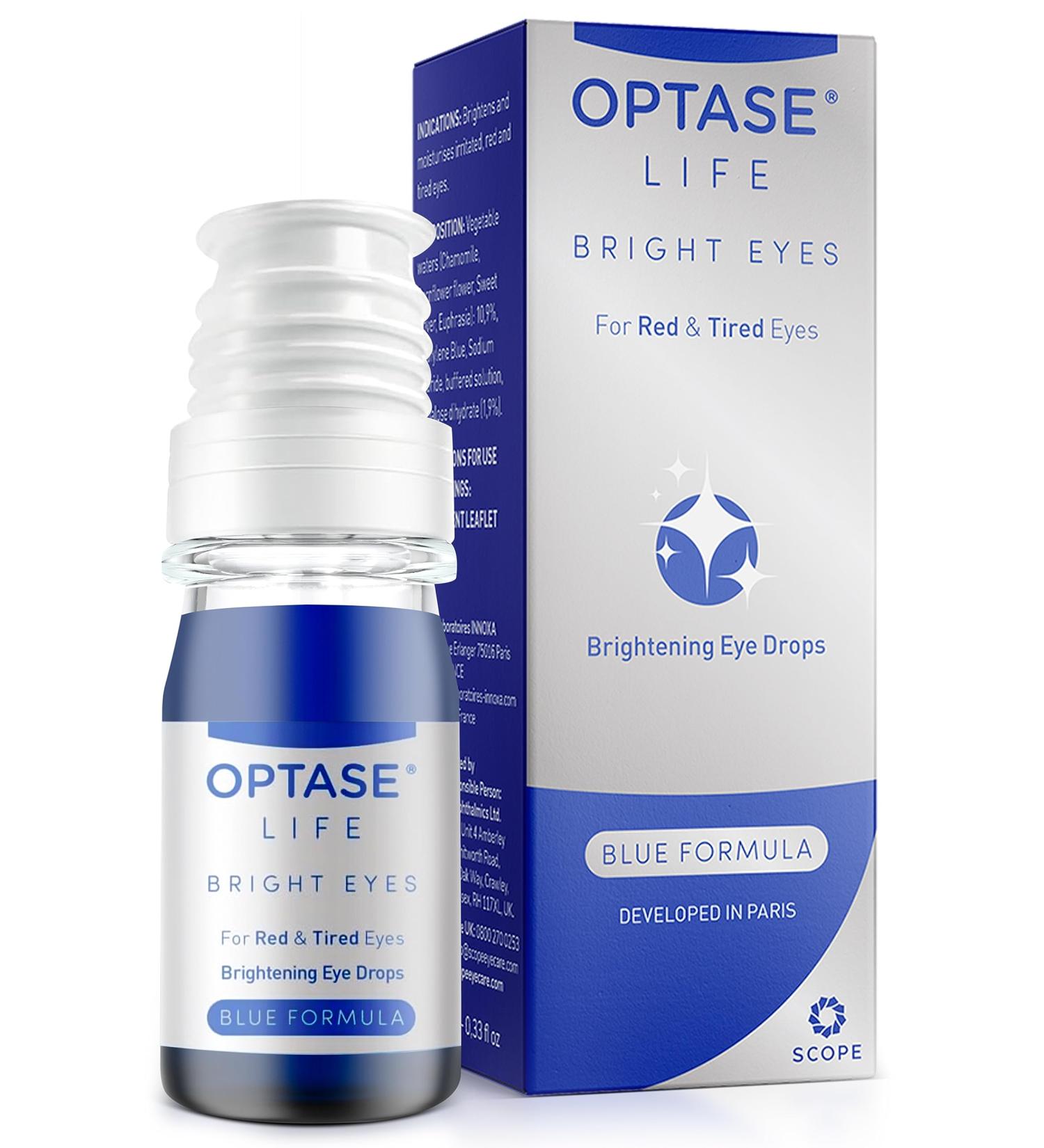 Optase Life Bright Eyes - Brightening Eye Drops for Irritated, Red, and Tired Eyes - Buy Online on GoSupps.com