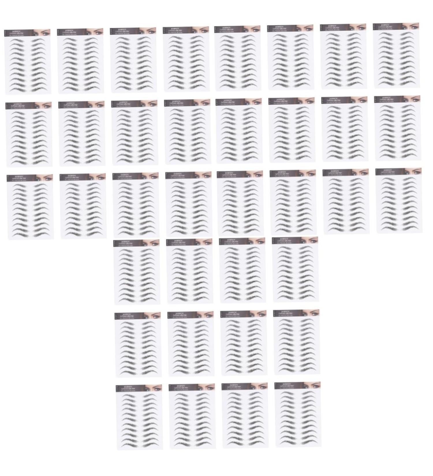 MAGICLULU 36 Sheets Waterproof Eyebrow Stickers Shaping Makeup Sticker Men Hair Transfer Stickers Cosmetic 6d 21x15cmx3pcs Blackx3pcs - Buy Online on GoSupps.com