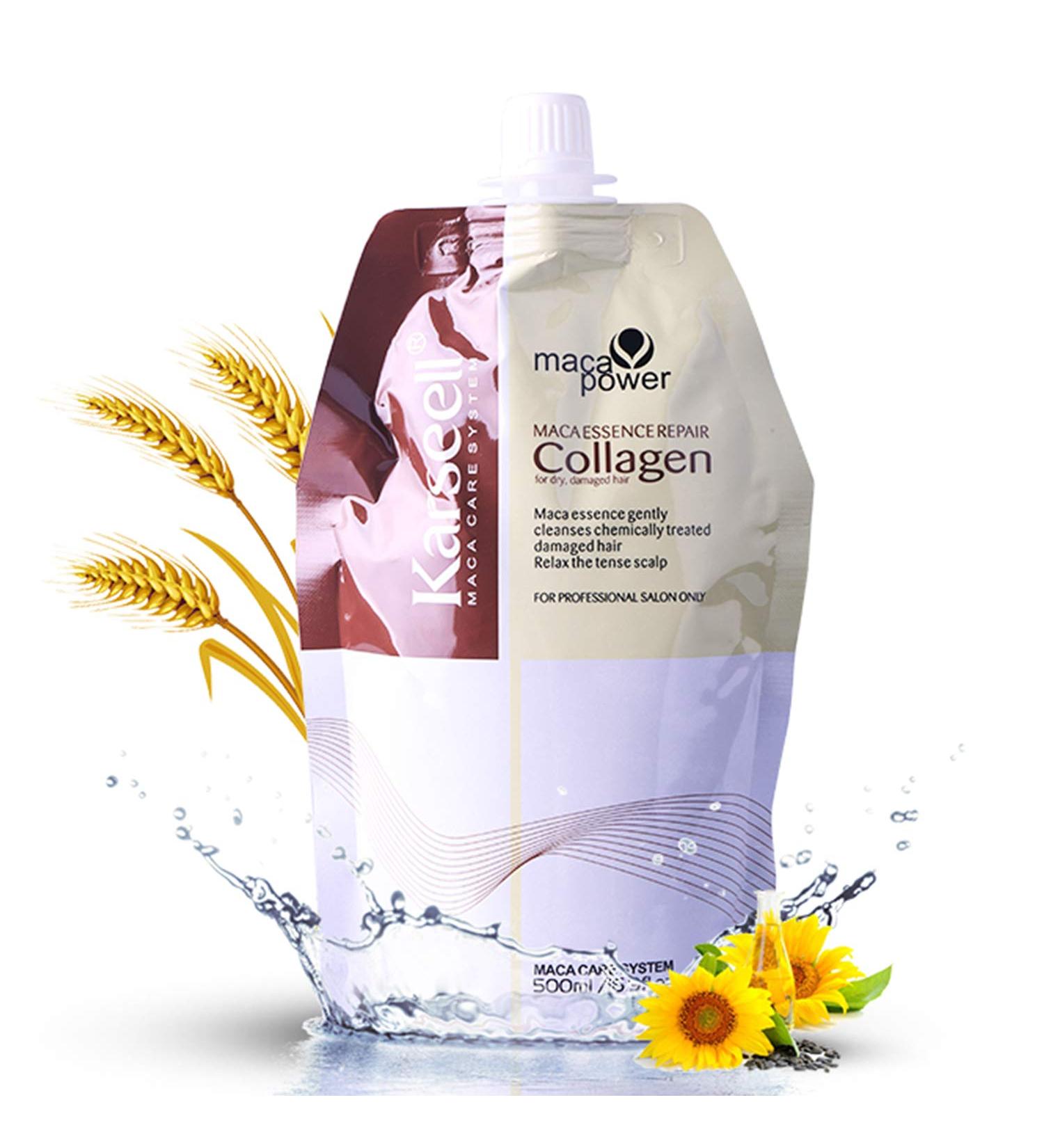 Karseell Collagen Maca Hair Treatment Mask 16.90 oz - Paraben-Free, with Argan and Coconut Oil for Dry, Damaged Hair - Buy Online on GoSupps.com