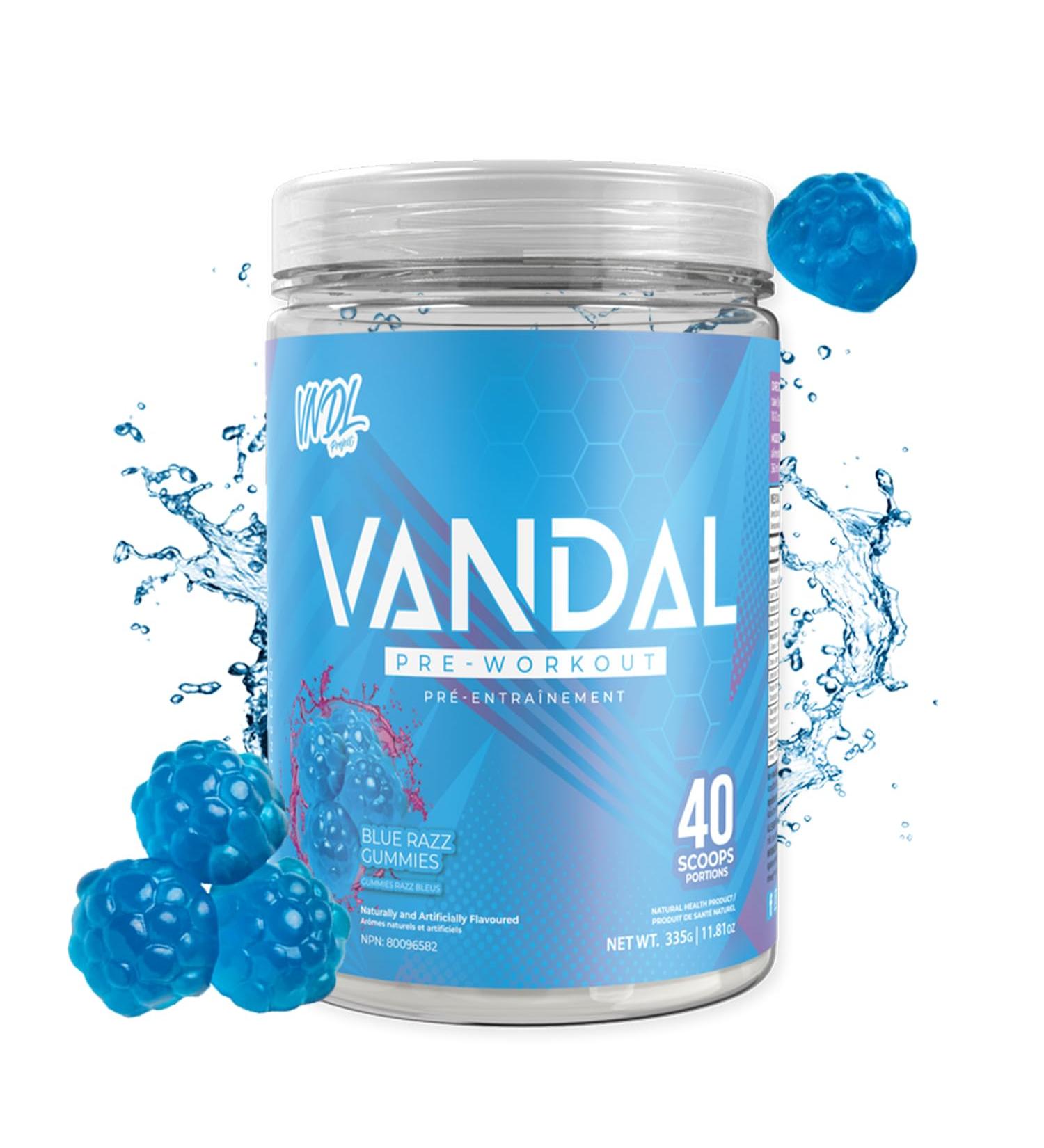 VNDL Pre Workout Powder for Men & Women- Enjoy a Clean Energy Boost with No Sugar Featuring L-Citrulline & L-Tyrosine for Improved Endurance- Nootropic Formula in Blue Razz Gummies Flavor - 40 Servings - Buy Online on GoSupps.com
