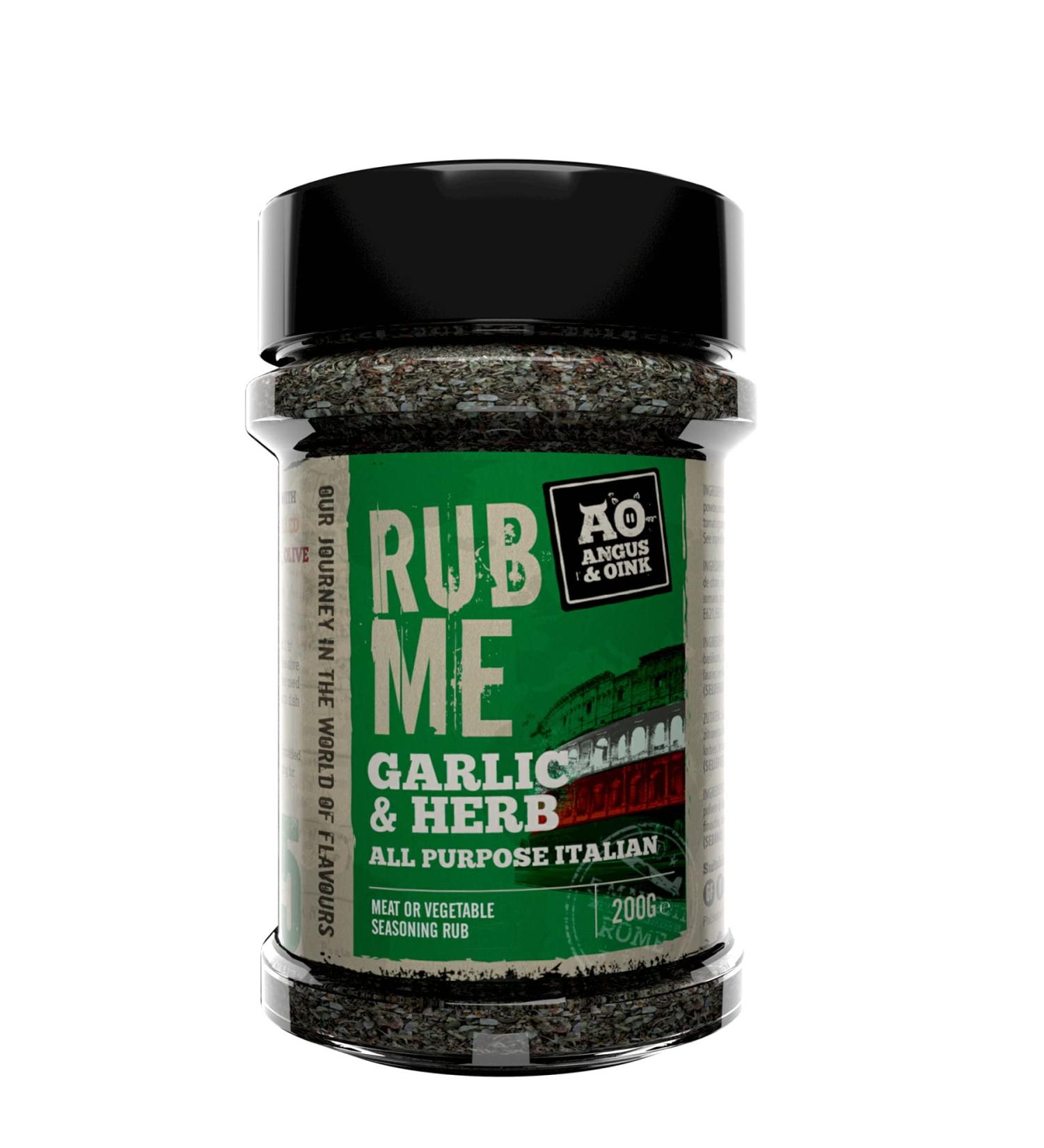 Angus & Oink Rub Me Garlic & Herb BBQ Seasoning (200g)