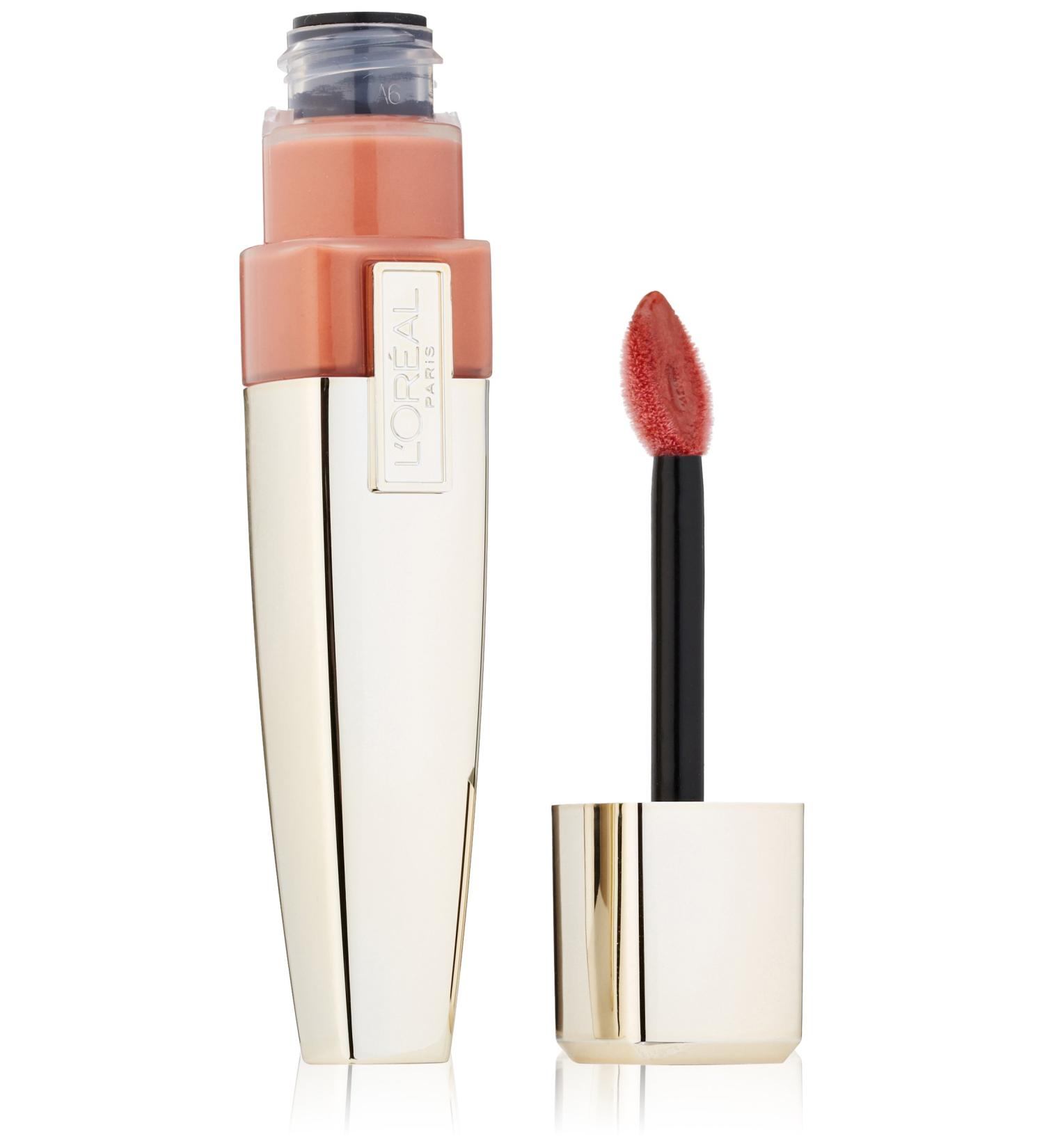 L'Oreal Paris Colour Caresse Wet Shine Lip Stain - Eternally Nude - 0.21 oz - Buy Online on GoSupps.com