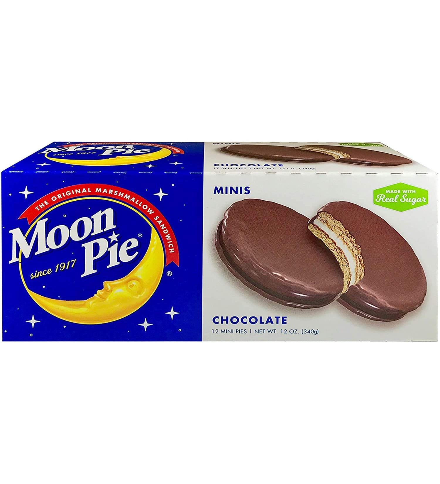 MoonPie Mini Chocolate Marshmallow Sandwich - 96 Count Total (12 Count Box x 8 Boxes) - Buy Online on GoSupps.com