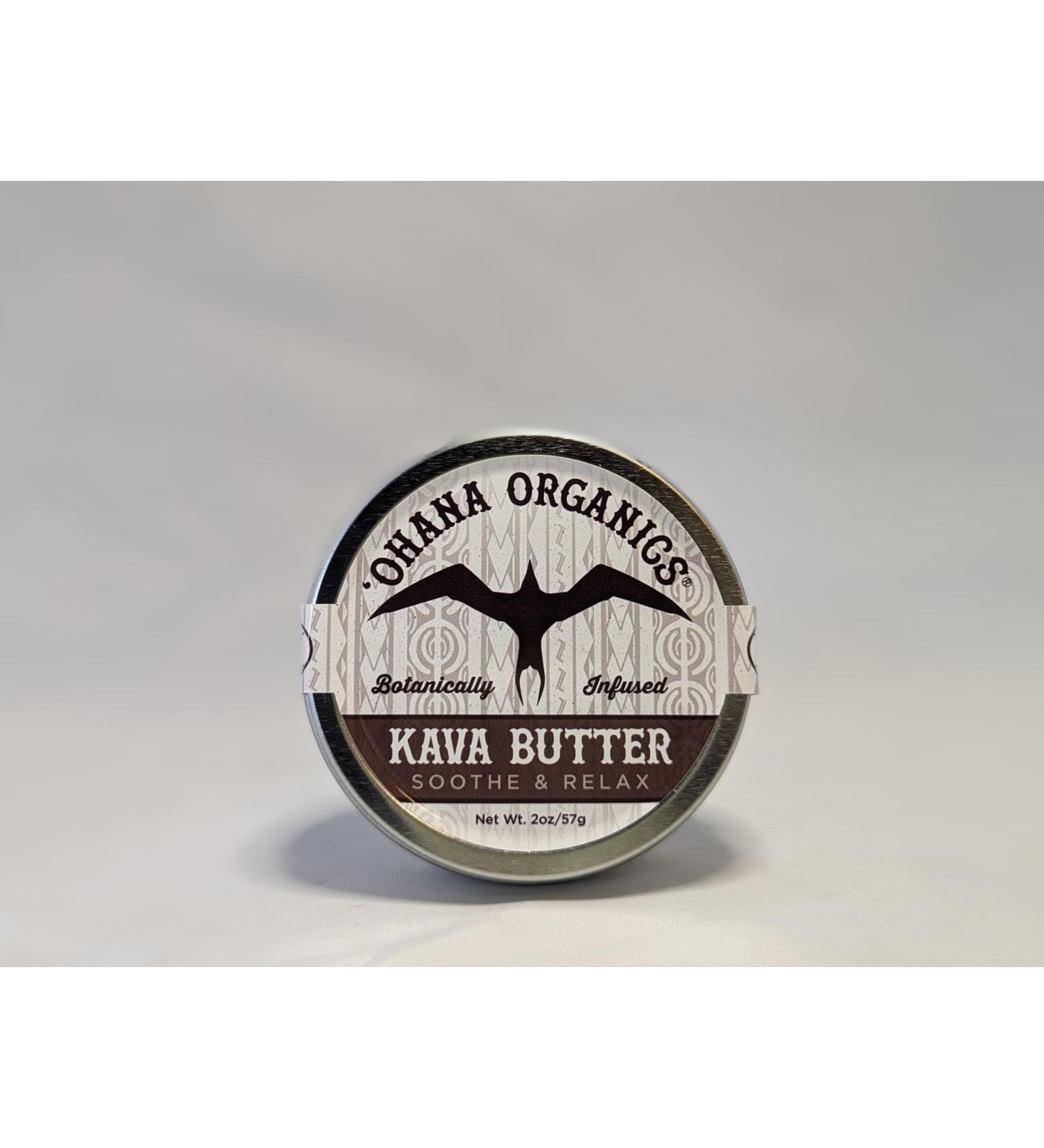 Ohana Organics Kava Butter Soothing Muscle Relief Cream with Shea Butter 2 oz tin