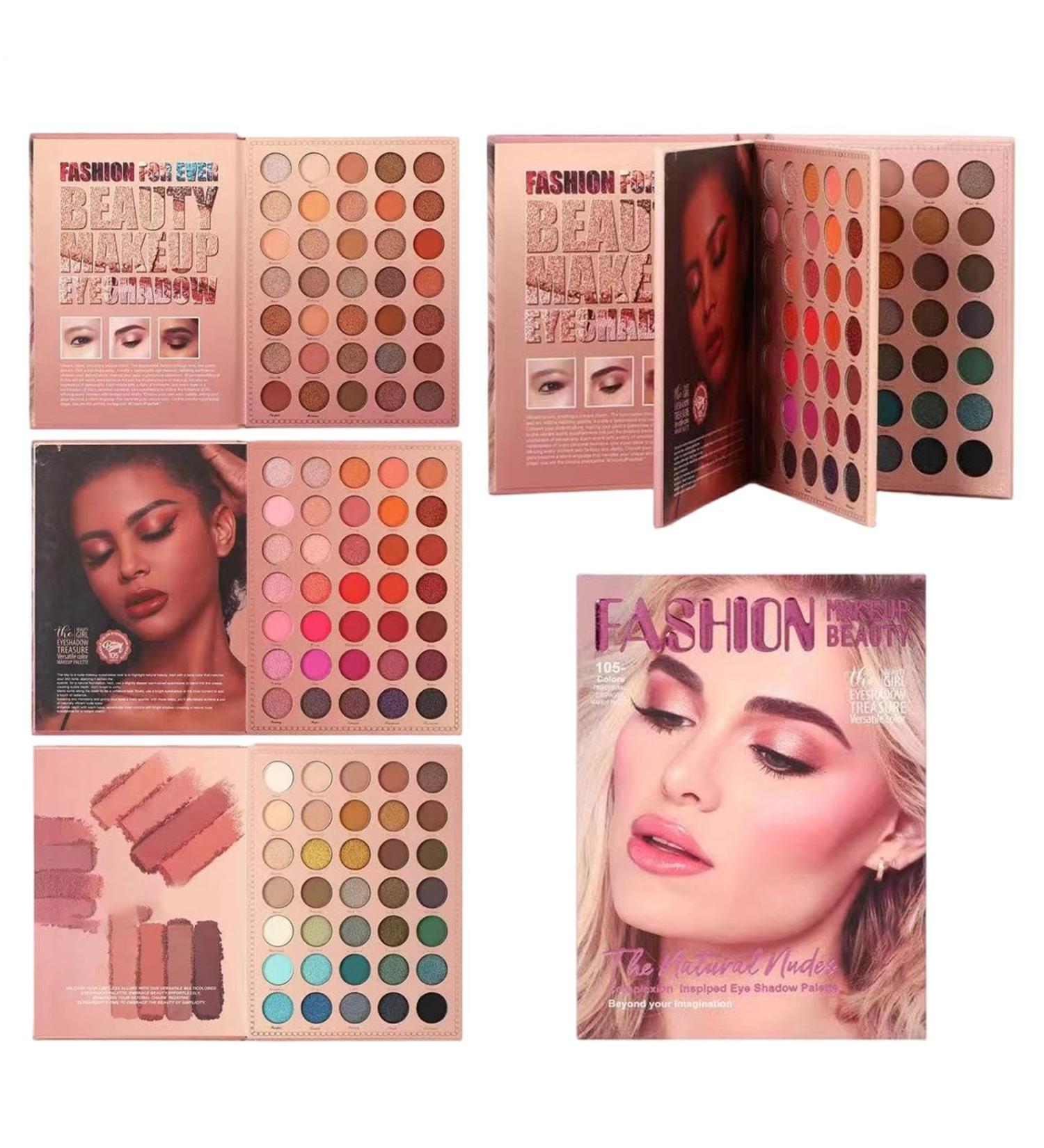 Colorful Makeup Palette | 105 Colours Waterproof Eyeshadow Palette for Travel Makeup for Daily Faces Office Party Wedding Travel Fashion Artist - Buy Online on GoSupps.com