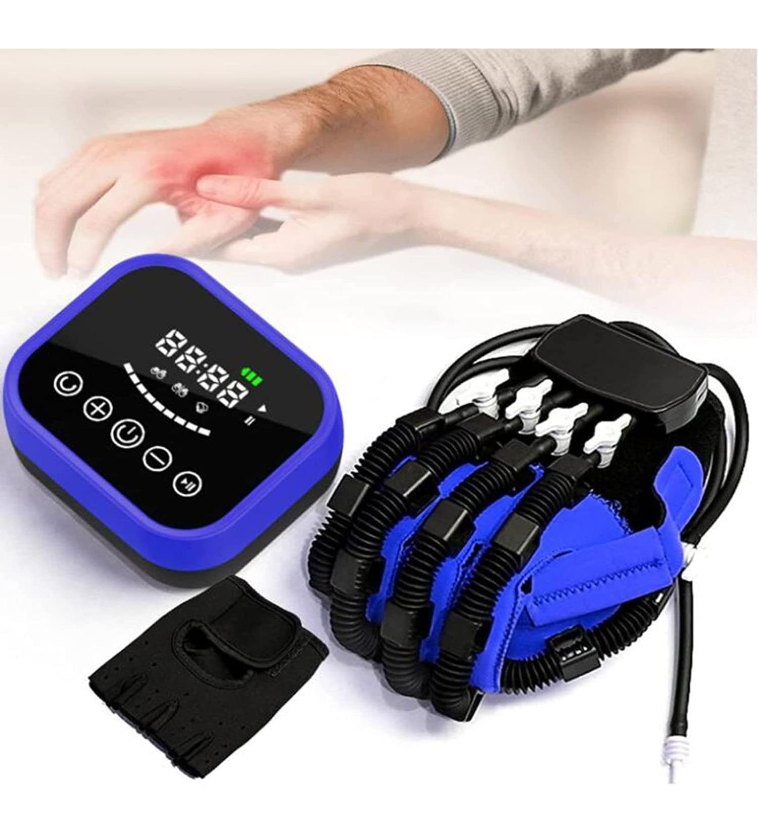 Finger Training Stroke Hand Splint Finger Straightening Brace Guard with LCD Touch Screen/Timing/Training Intensity Left-XL - Buy Online on GoSupps.com