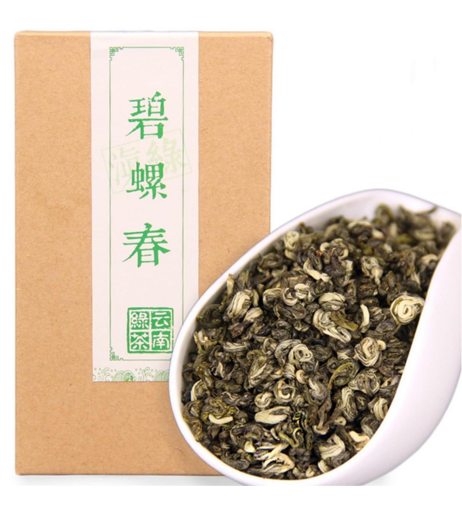 HQZM Premium Yunnan Green Tea Biluochun One Bud One Leaf 200g 705oz Flavor Traditional Charm - Buy Online on GoSupps.com