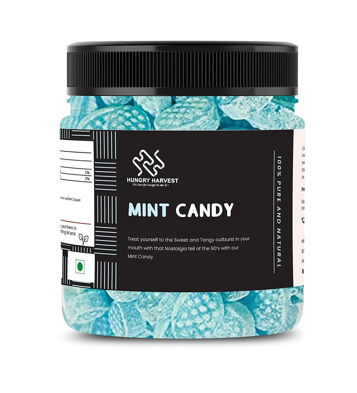 Hungry Harvest Mint Flavored Candy 300 gms | Pudina Flavor Candy_Packing May Vary