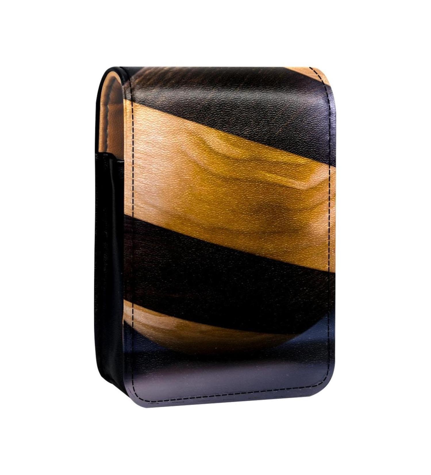 Buy Leather Lipstick Case with Mirror | Mini Lip Gloss Organizer | Wooden Ball P948x0jxjs | International Shipping Available - Buy Online on GoSupps.com