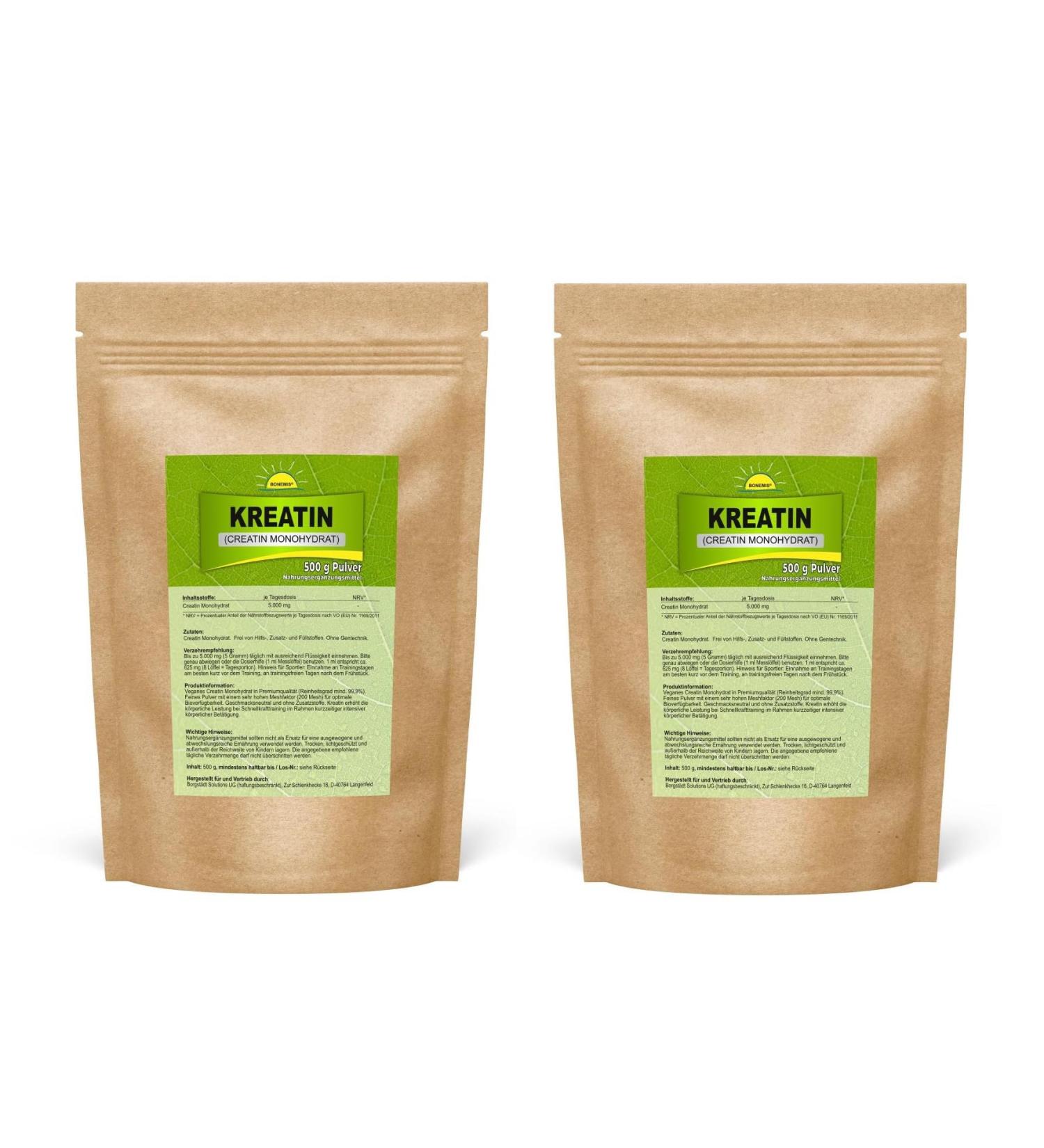 Buy Premium Vegan Creatine Monohydrate - 1kg Fine Powder | Tasteless Additive-Free bonemis  - Buy Online on GoSupps.com