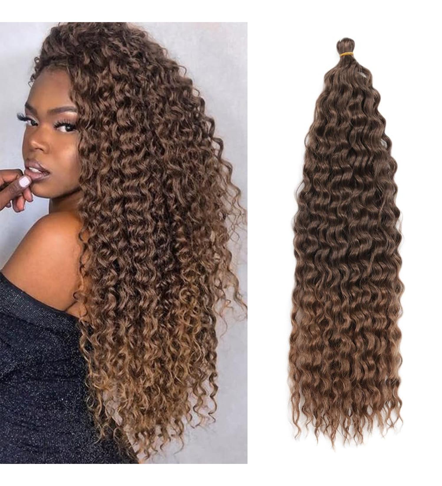 Deep Twist Crochet Hair - 22 Inch Synthetic Ombre Curly Braids | 6 Packs Waterwell Twist Hair Extensions - Buy Online on GoSupps.com