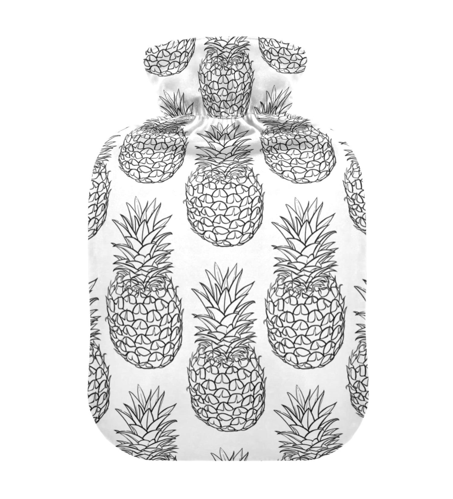 Hot Water Bottles with Pineapple Cover - 2L Pain Relief for Women Girls & Kids | International Shipping - Buy Online on GoSupps.com