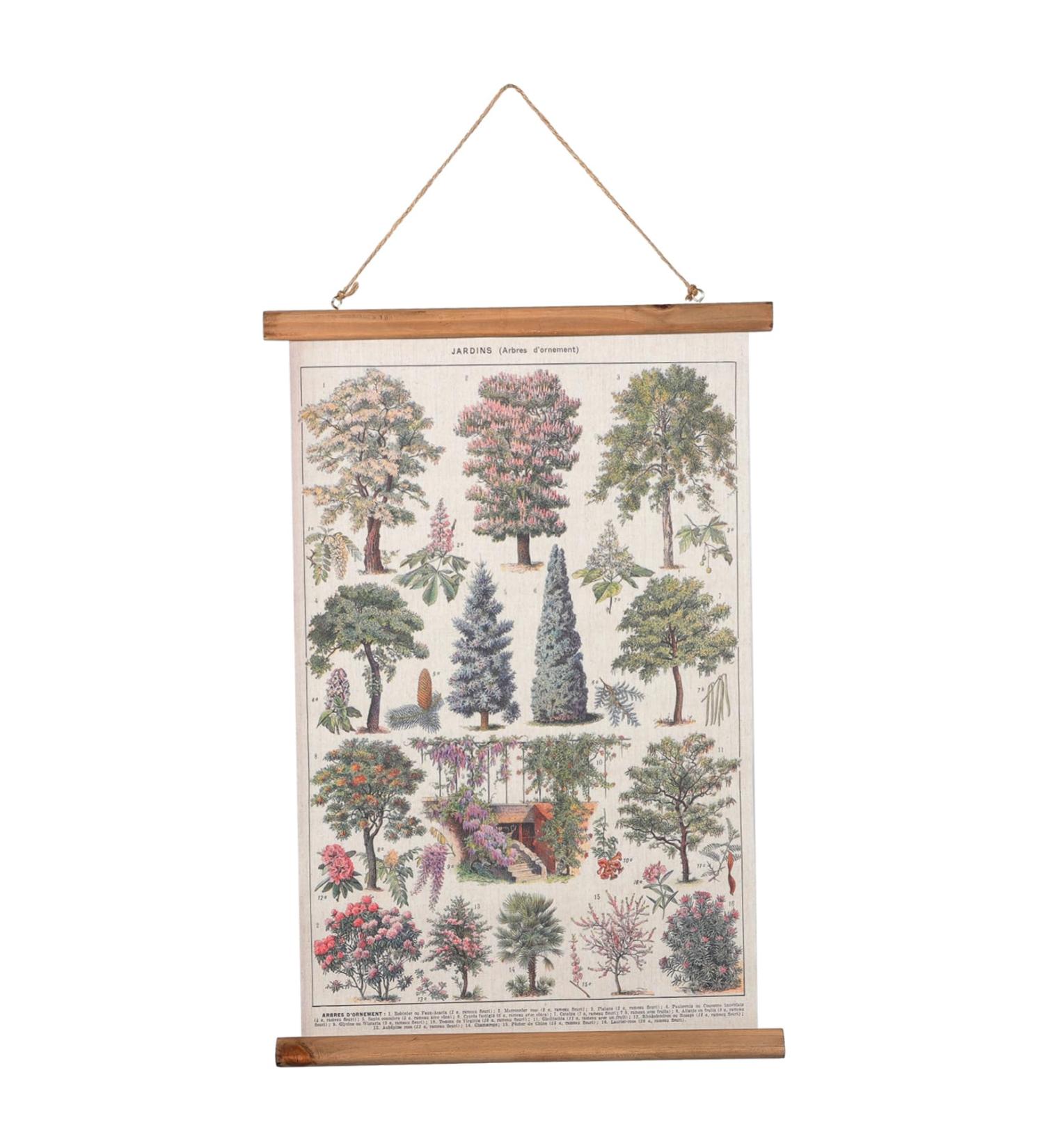 Zerodeko Decorative Scroll Scroll Painting Decorative Paintings Office Printing Farmhouse Decor Plant Sign 60x40cm Colorful - Buy Online on GoSupps.com