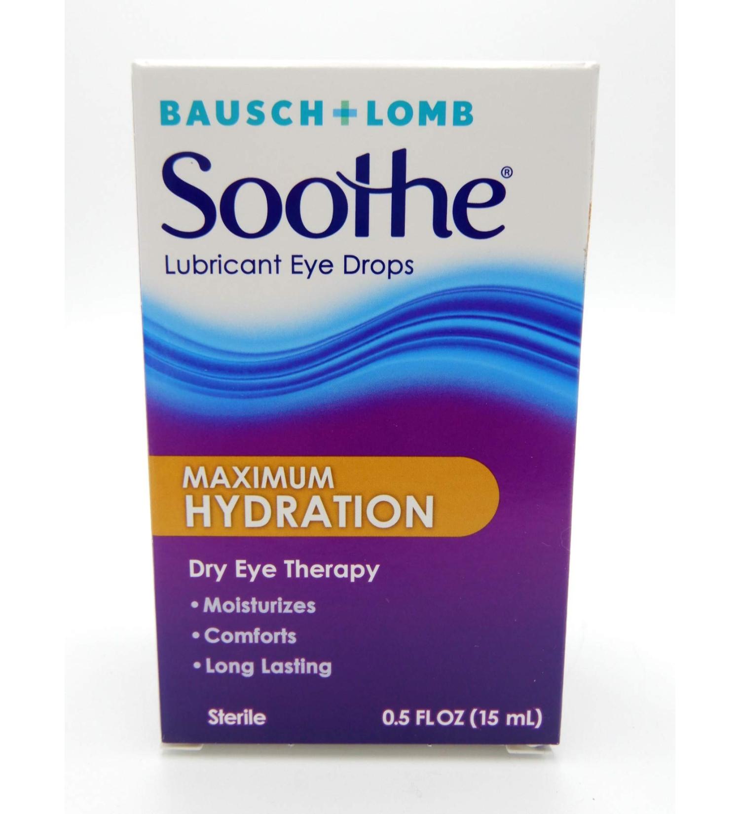 Bausch + Lomb Soothe Lubricant Eye Drops Maximum Hydration 0.5 fl oz (15 ml)