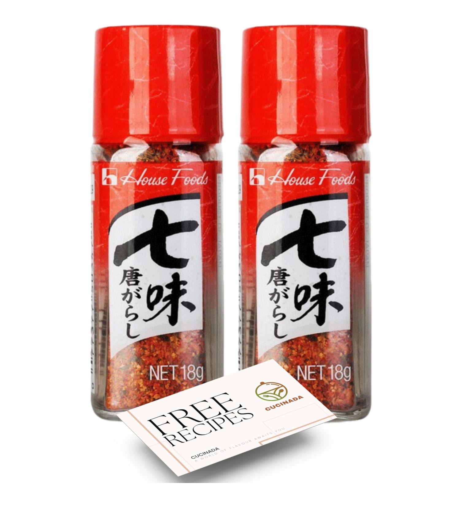 Shichimi Togarashi 7 Spice Pepper Bundle (18 g x 2) | House Foods Shichimi Togarashi - Buy Online on GoSupps.com