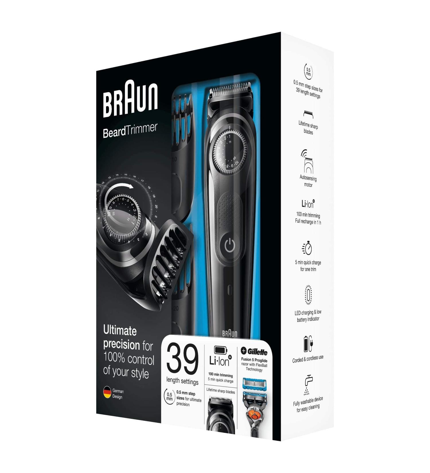 Braun BT5042 Beard Trimmer and Hair Clipper Black/Grey
