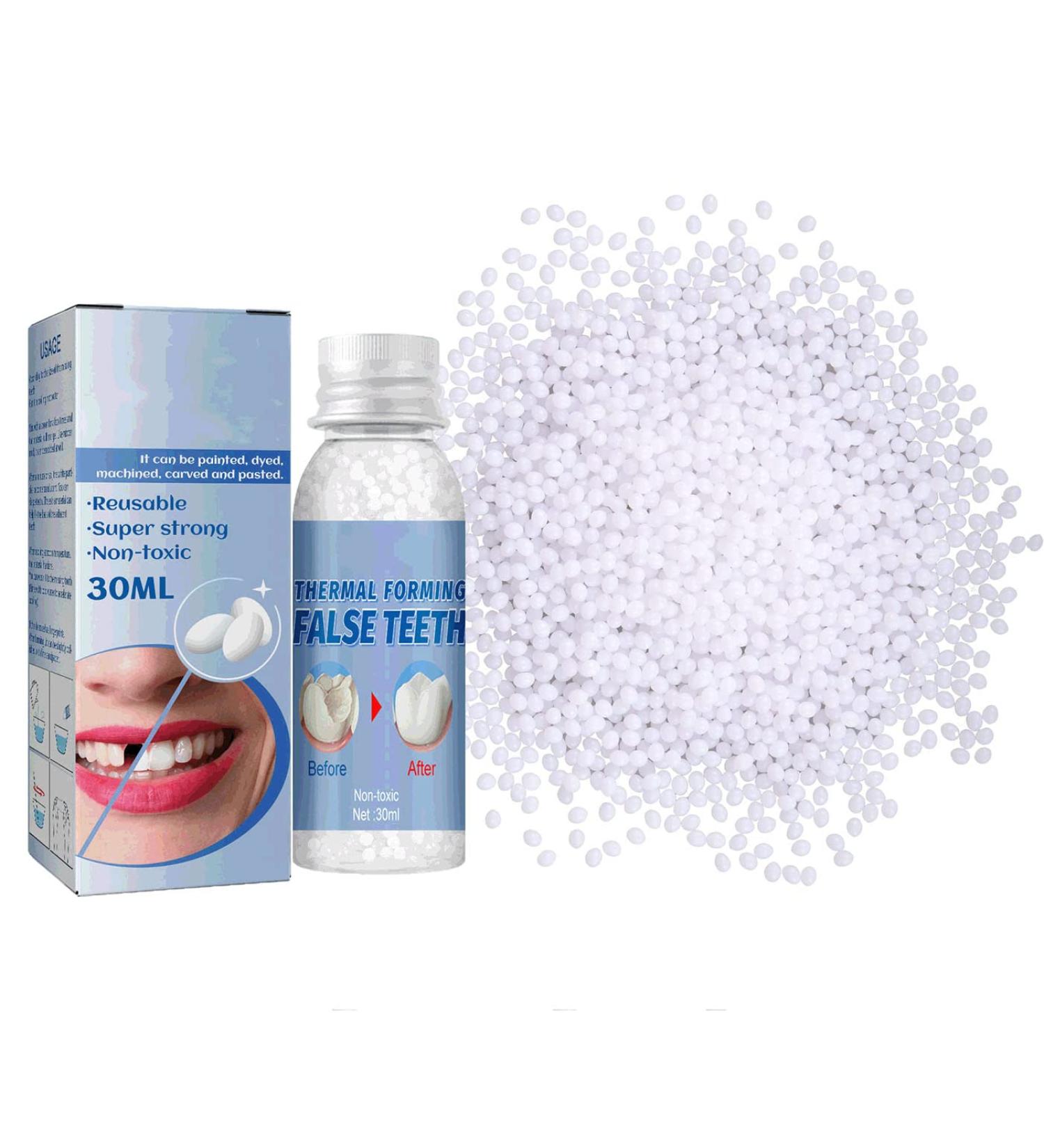 Buy WTTFC Provisional Dental Repair Set - Temporary Tooth Filling Thermal Balls for Missing & Broken Teeth (60g) - Buy Online on GoSupps.com