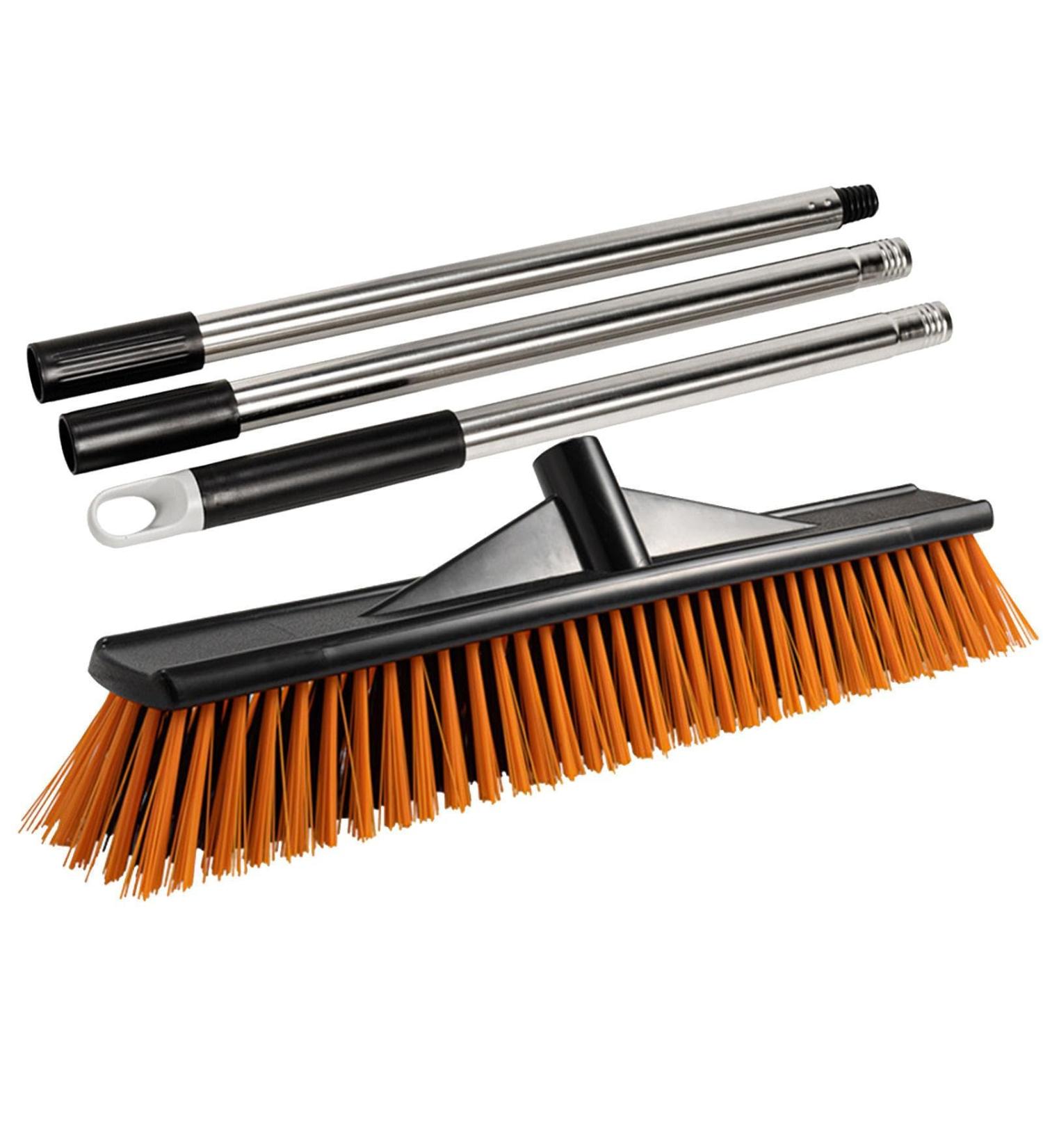 Floor Scrubbing Brush Indoor Outdoor Bristle Broom Reusable Shower Cleaning Brush Scrub Brush Grout Brush for Warehouses Balconies and Decks Shakven 50cm - Buy Online on GoSupps.com