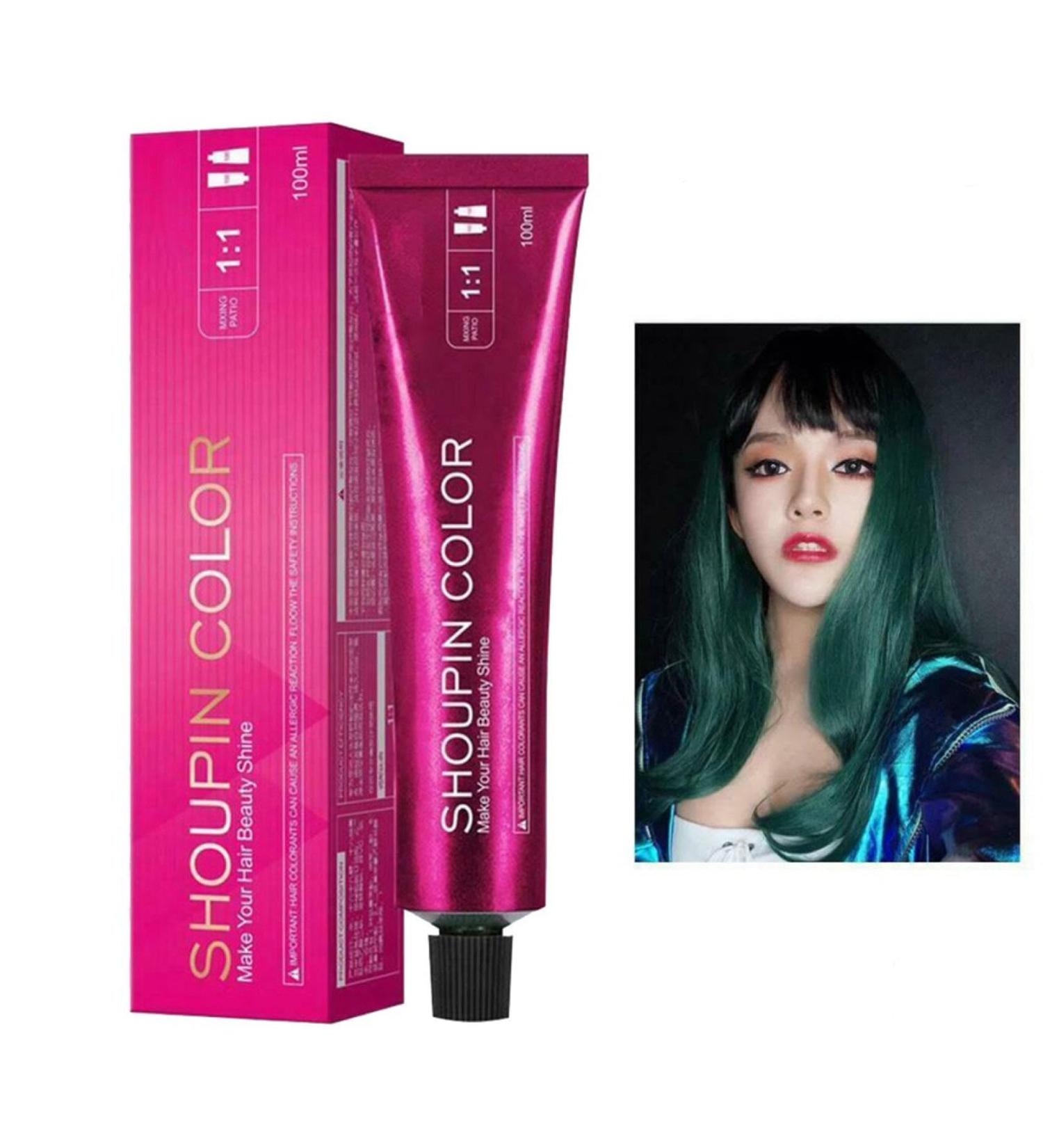 Hair Dye Wax 100ML Colour Hair Cream Natural Hairstyle Washable Hair Wax for Party Cosplay Halloween Christmas (Green) - Buy Online on GoSupps.com