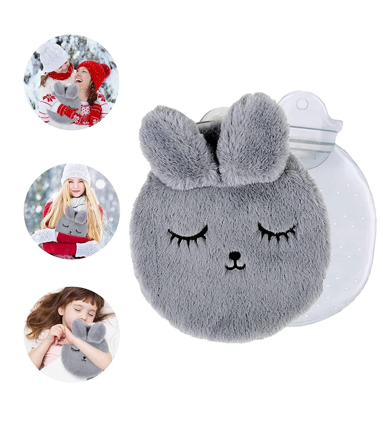 Rabbit Hot Water Bottle with Cover - Neck & Shoulder Pain Relief for Arthritis, Headaches - Hot & Cold Therapy - Buy Online on GoSupps.com