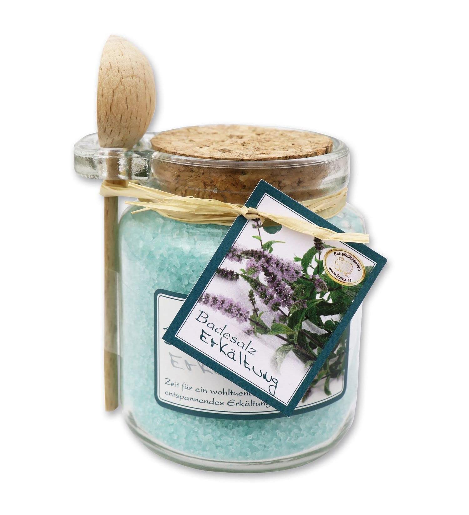 Florex bath salt bath additive cold in decorative glass with wooden spoon 300 g