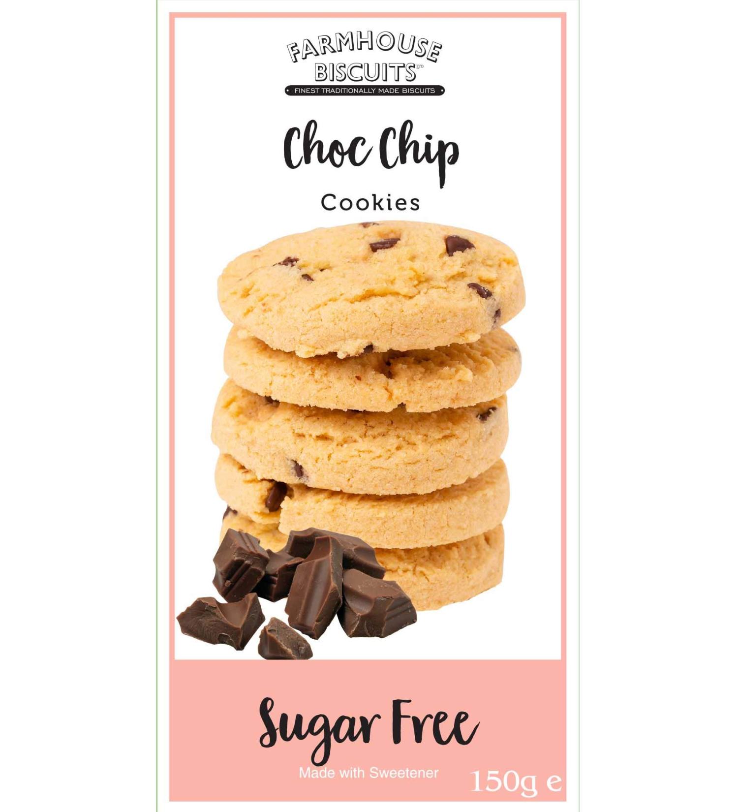 Farmhouse Farmhouse Biscuits Sugar-Free Chocolate Chip Biscuits 150g (pack of 6)