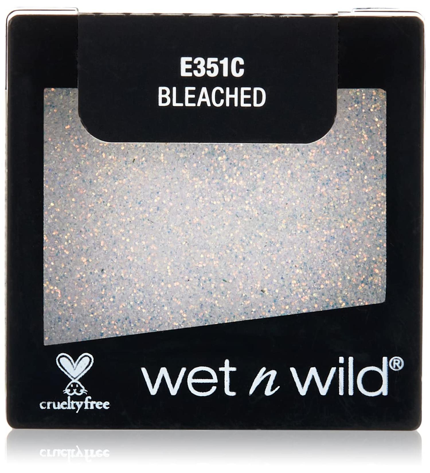 Wet 'n' Wild Color Icon Glitter Single Eyeshadow - Shiny Hydrating Formula for Professional Makeup - Bleached - Buy Online on GoSupps.com
