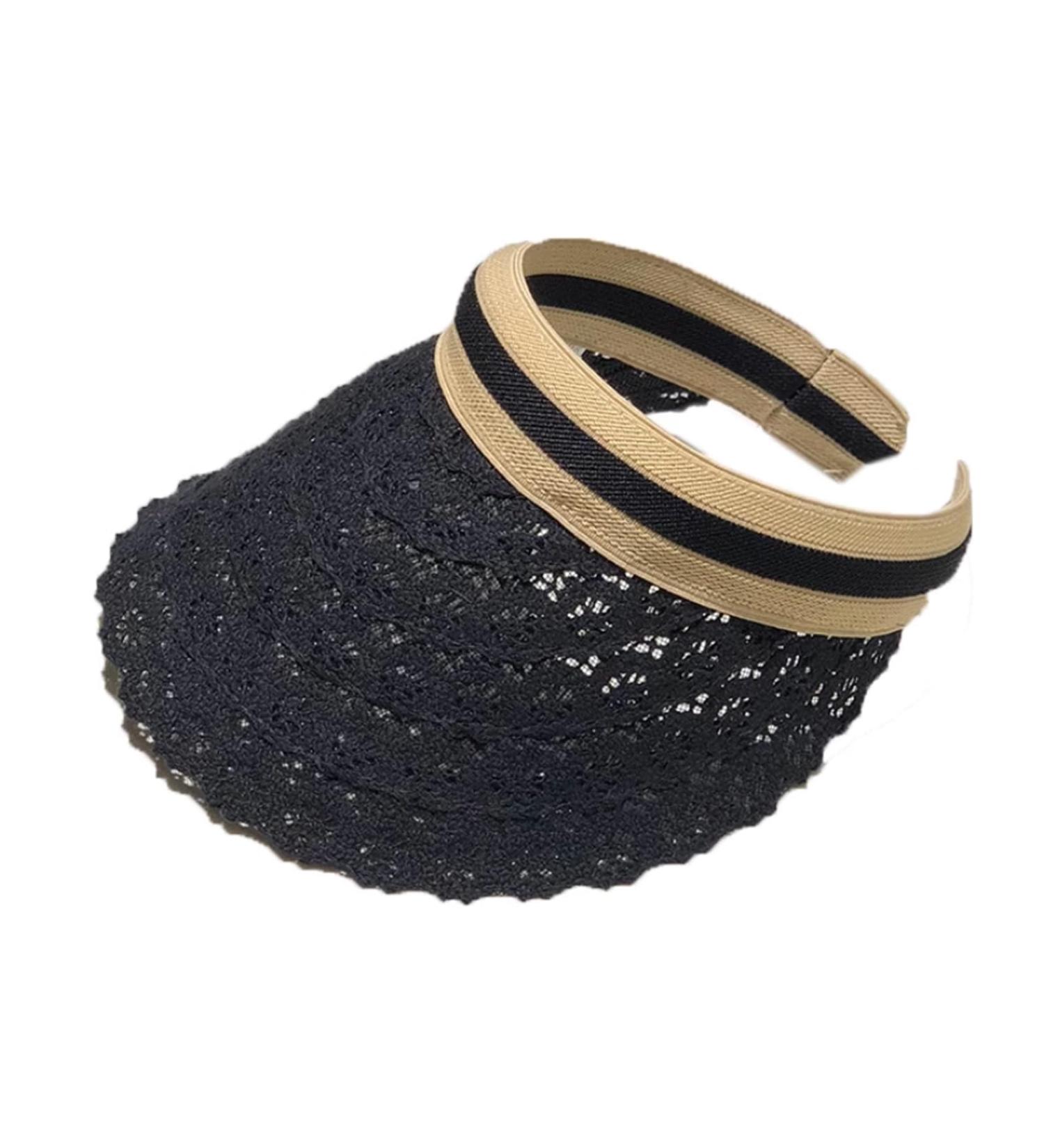 Rkstd Women's Top Hat Baseball Cap - Lace Beach Sun Hat for Mother's Day Gifts - Black 10 cm/3.9 - Buy Online on GoSupps.com
