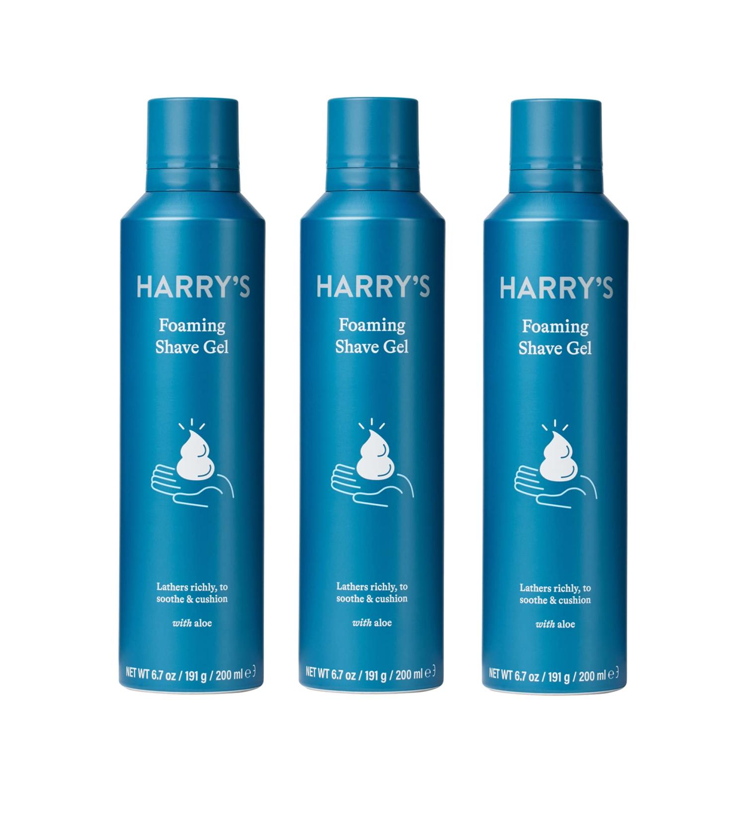Harry's Shave Gel - Shaving Gel with an Aloe Enriched Formula - 3 pack (6.7oz) - Buy Online on GoSupps.com