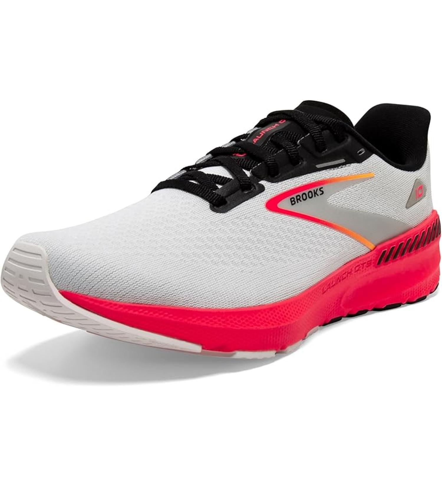 Brooks Women’s Launch GTS 10 Running Shoe - Blue/Black/Fiery Coral - Size 8.5 - Buy Online on GoSupps.com