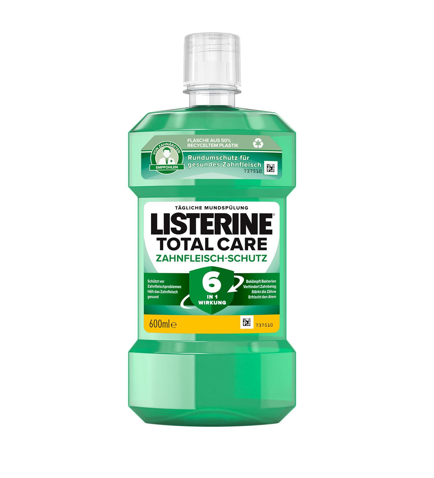 Buy Listerine Antibacterial Mouthwash - Total Care Gum Protection 6-in-1 New Formula 600ml - International Shipping Available - Buy Online on GoSupps.com