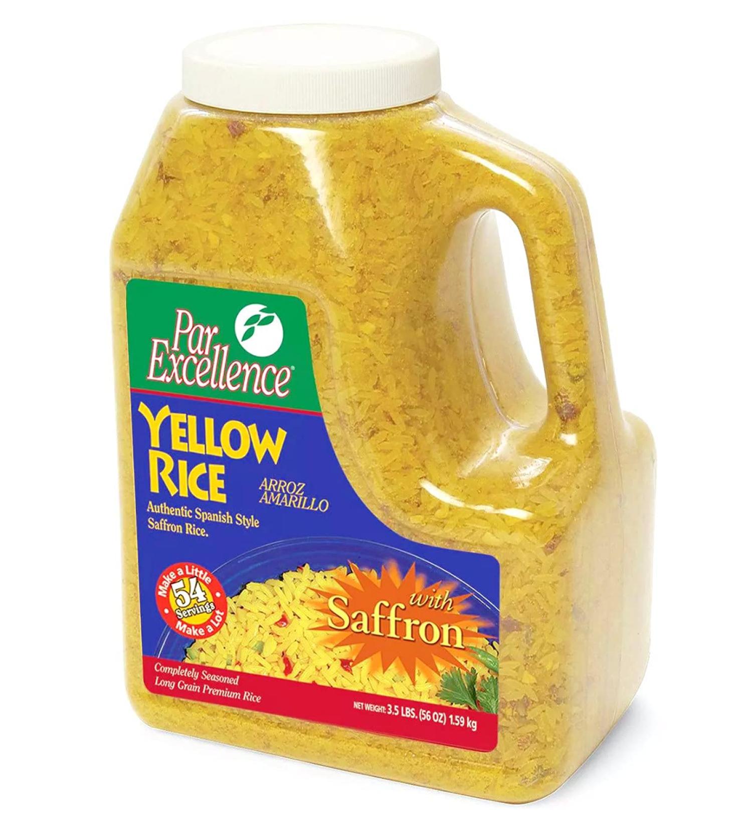 ParExcellence Yellow Rice 3.5 lbs - Premium Quality Saffron Rice Blend - Buy Online on GoSupps.com