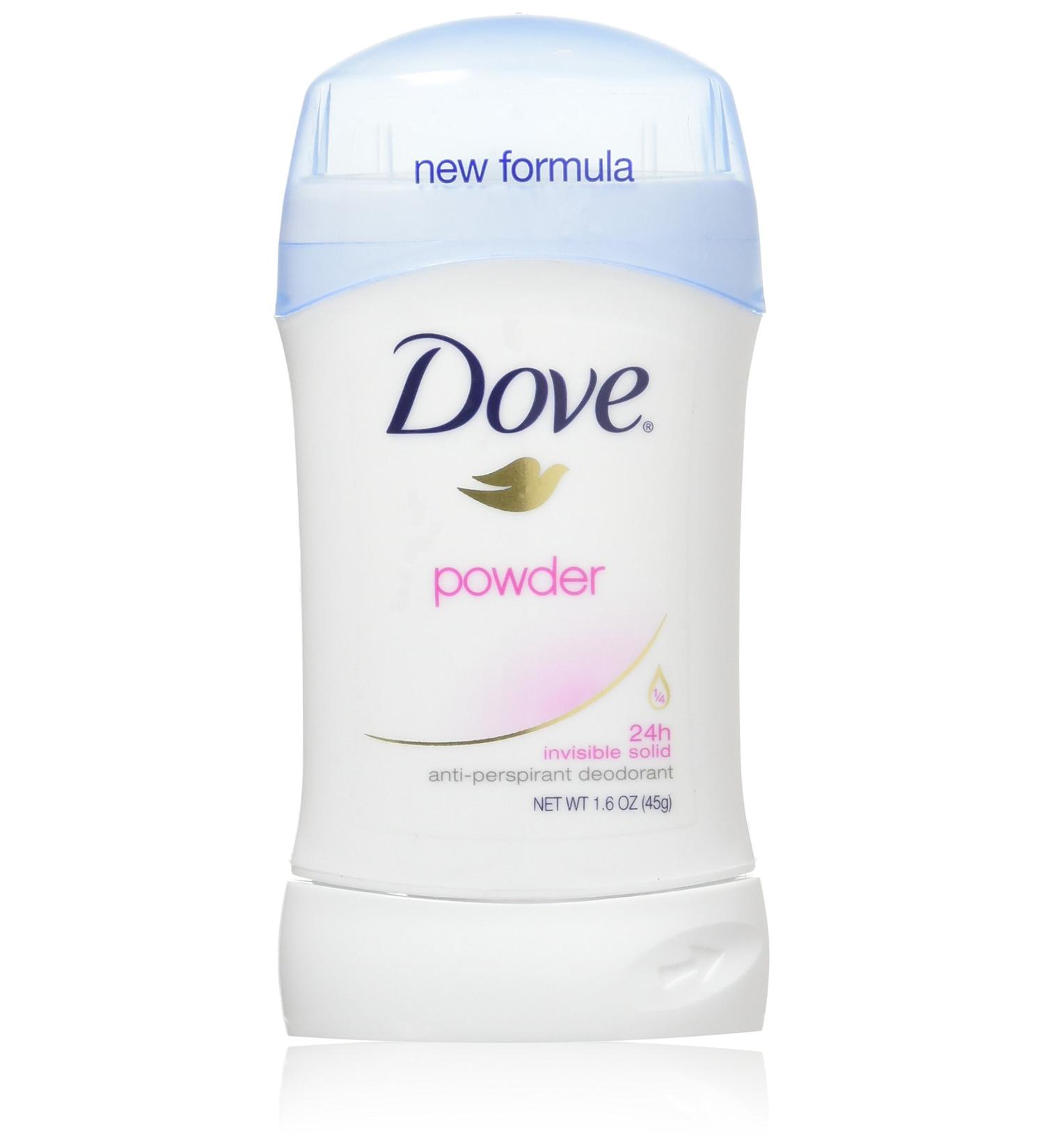Dove Deodorant Powder 1.6oz Invisible Solid (2 Pack) - Long-lasting Protection - Buy Online on GoSupps.com