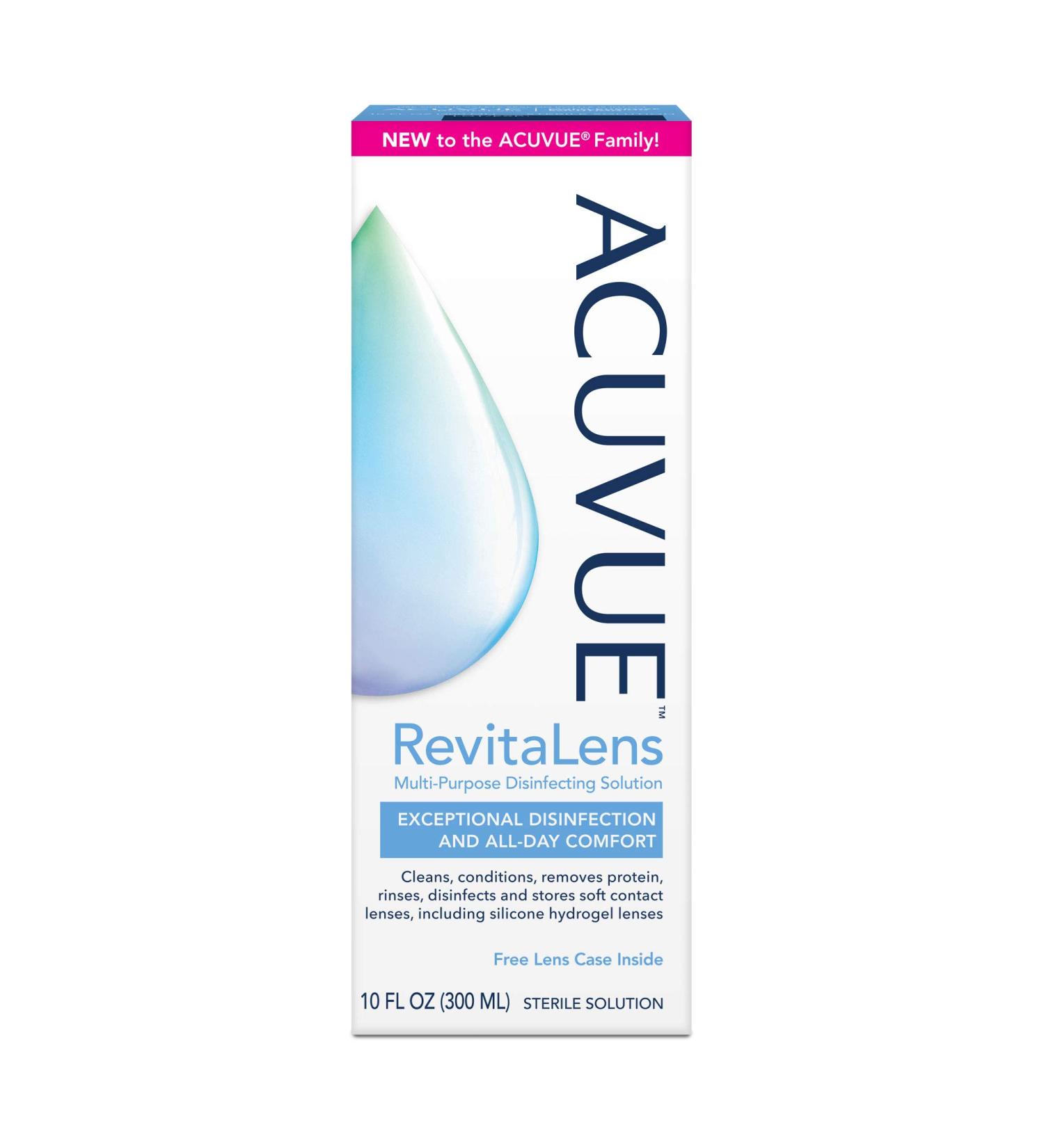 ACUVUE RevitaLens Multi-Purpose Disinfecting Solution 10 oz - Pack of 3 - Buy Online on GoSupps.com