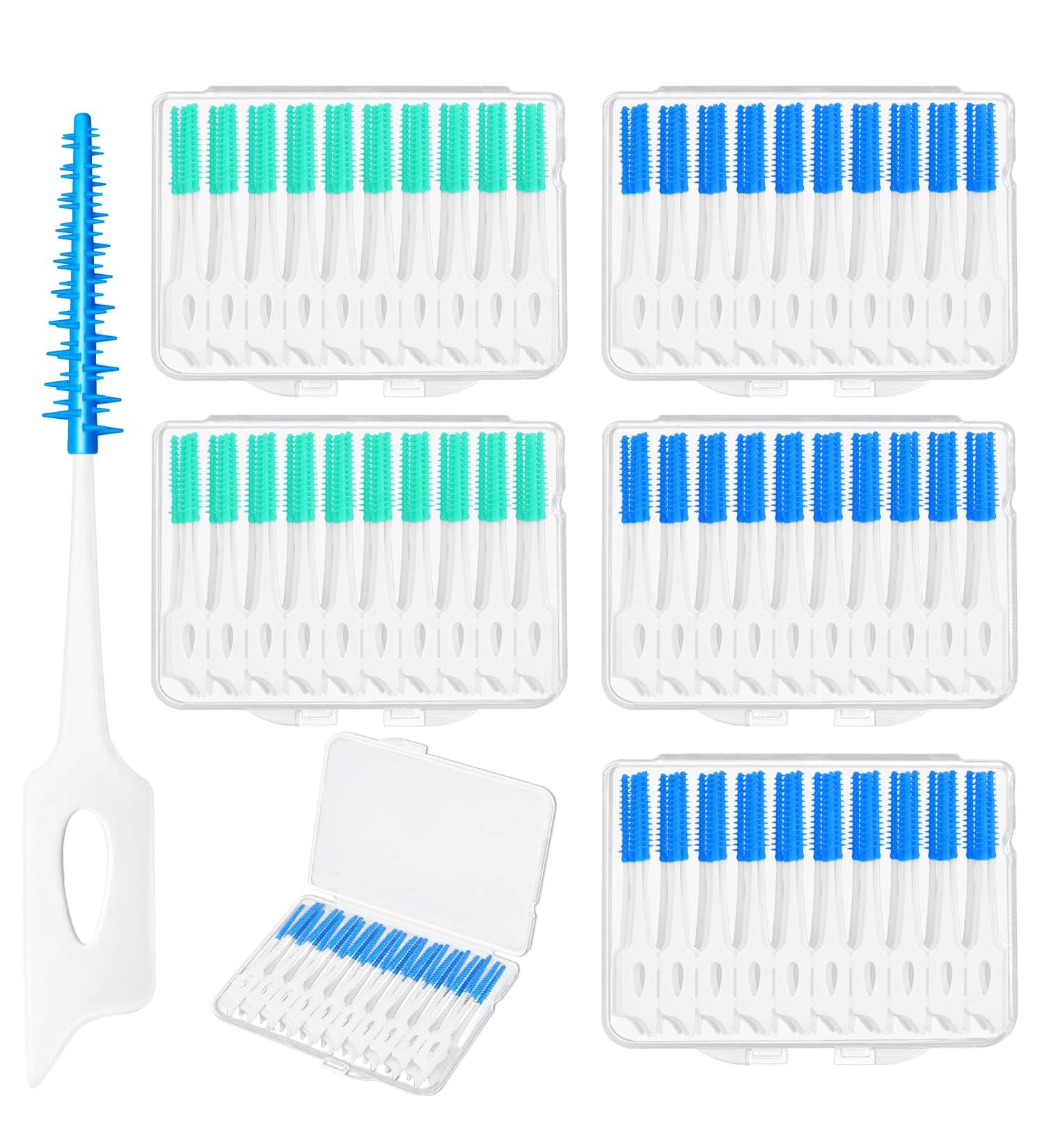 200 Pack Silicone Interdental Brushes for Family - Optimal Oral Hygiene & Tooth Cleaning | Best Dental Floss Alternatives - Buy Online on GoSupps.com
