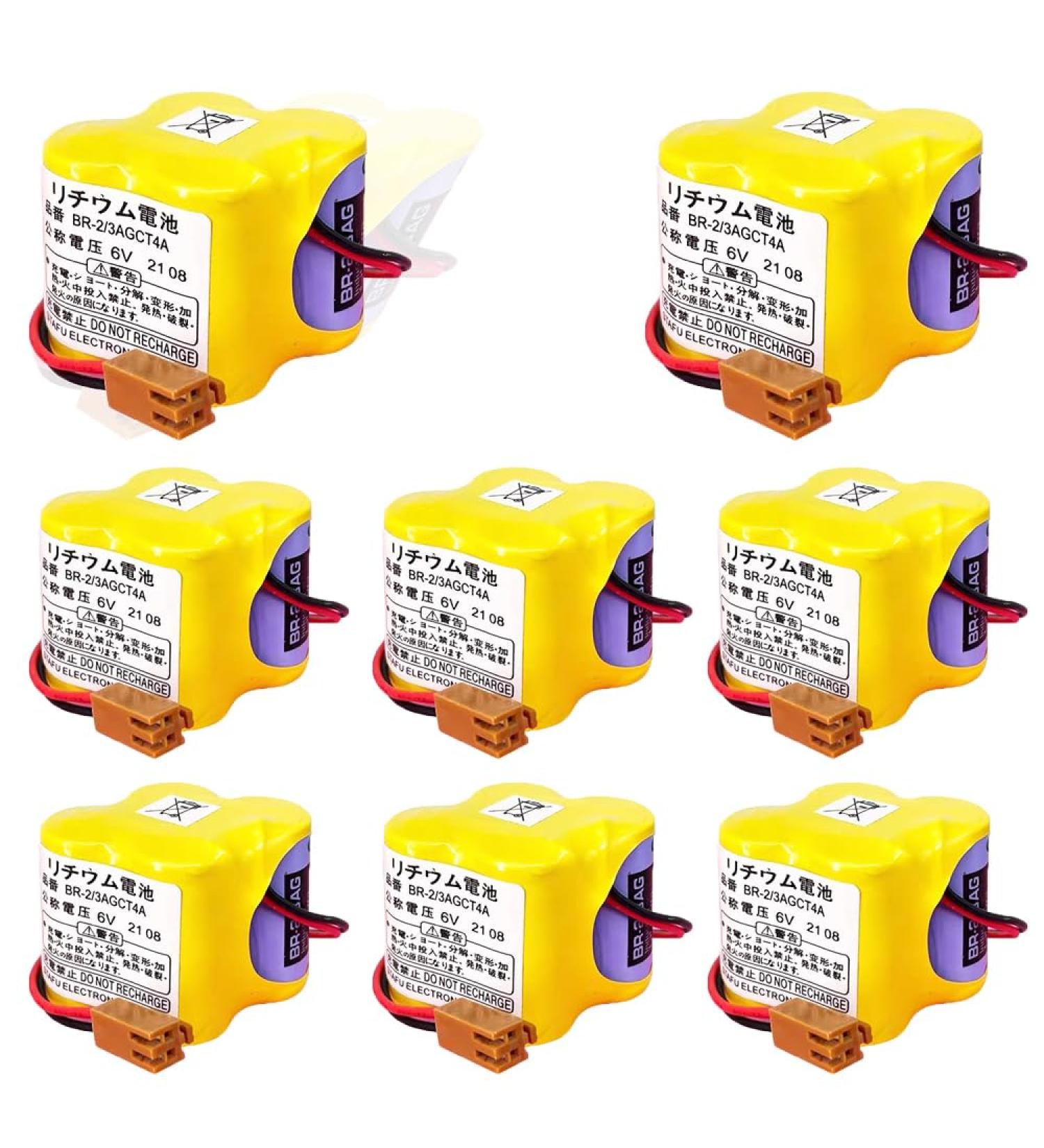 Buy (8-Pack) BR-2/3AGCT4A 6V Battery Replacement for Panasonic FANUC BR-2/3AGCT4A & A98L-0031-0025 - International Shipping Available - Buy Online on GoSupps.com