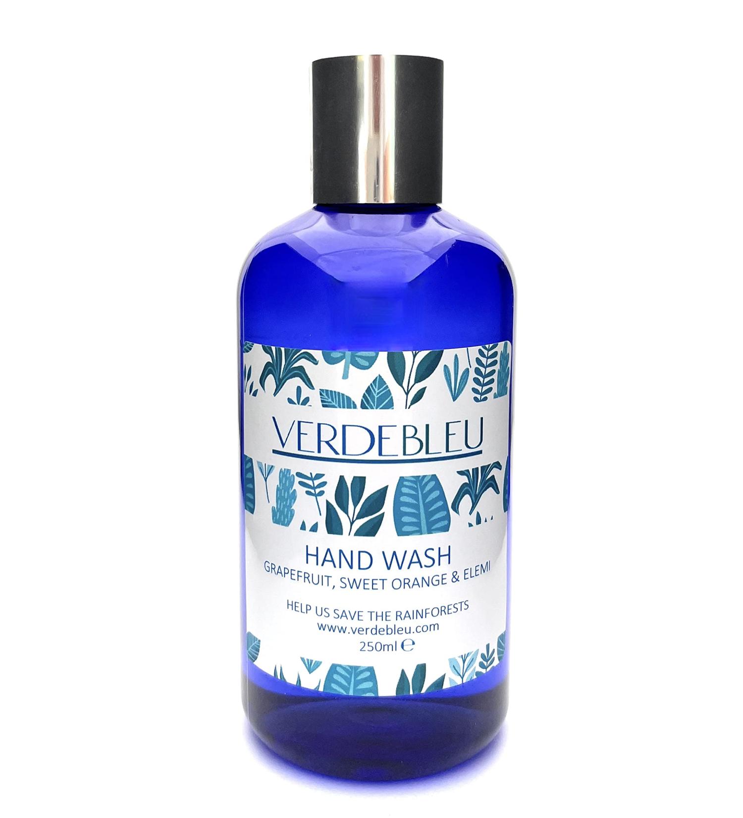 Verdebleu - 99% Natural Hand Wash - Aloe Vera Orange Grapefruit Elemis. No Sulfates/Parabens No Soap. pH 5.5 Sensitive Skin. We Donate 5% of Profit to Save the Rainforest. 250ml - Buy Online on GoSupps.com