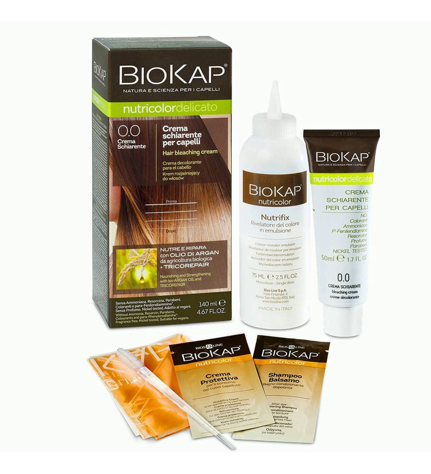 Biocap Natural Brightening Cream for Hair - Gentle Lightening Up to 2 Shades | Nourishing Oil & TricorePair Complex | 80%+ Natural Ingredients - Buy Online on GoSupps.com