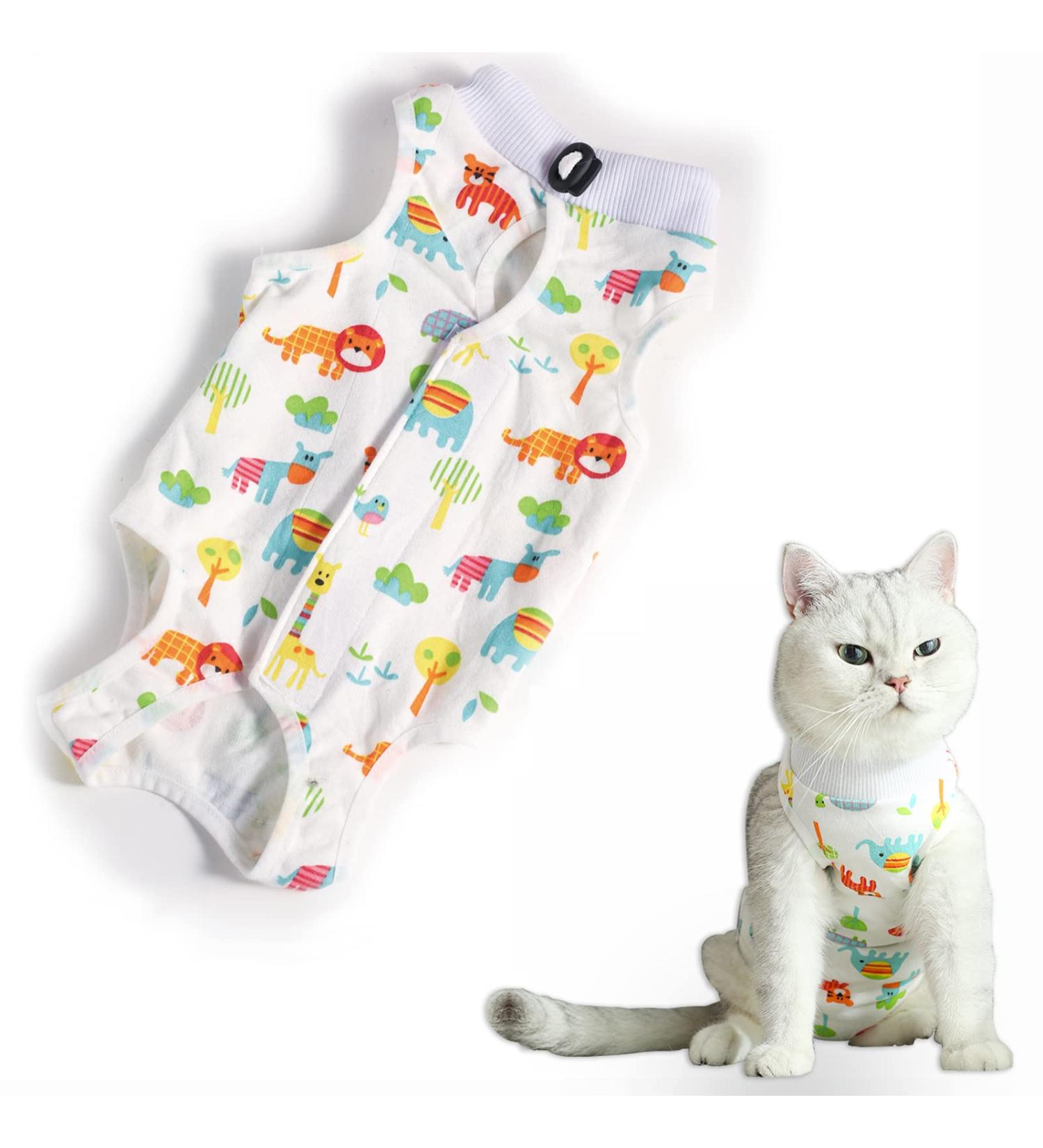 CLLRYBO Katzenbody: After Surgery Surgical Recovery Suit for Cats - Lion Style (Size L) | Comfortable & Durable Pet Medical Shirt - Buy Online on GoSupps.com