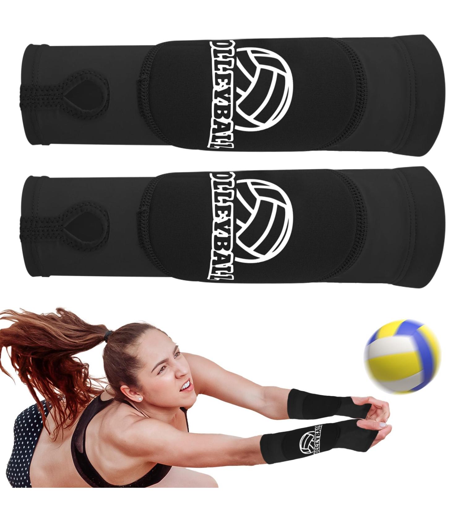 Shop Women's Volleyball Arm Sleeves Forearm Protection for Training & Sports | Wrist Support with Thumb Hole - Buy Online on GoSupps.com