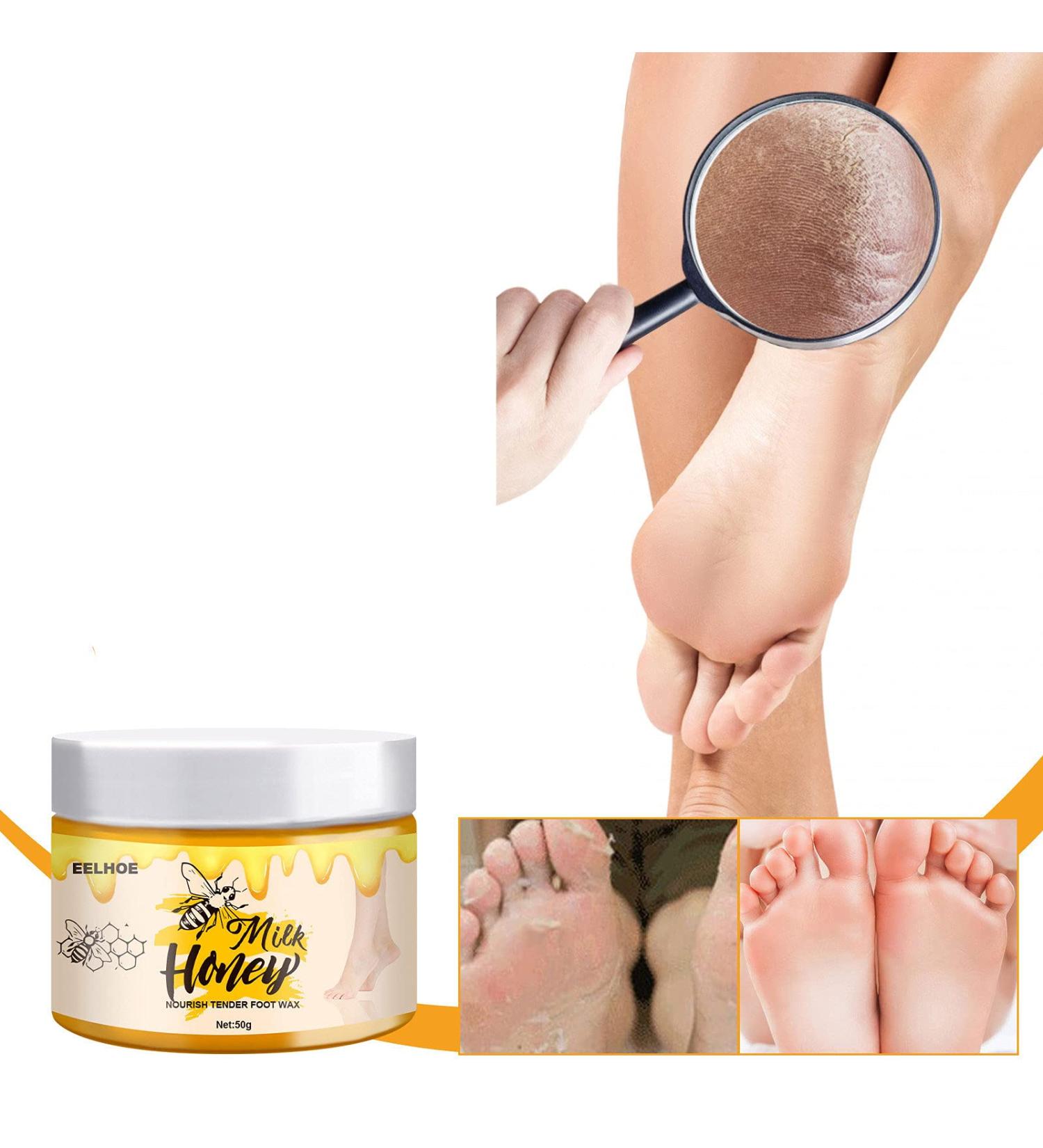 Yuci Banana & Honey-Milk Foot Balm - Repair Cracked Skin & Moisturize Dry Hands/Feet | Anti-Fungal Formula for Rough Skin - Buy Online on GoSupps.com